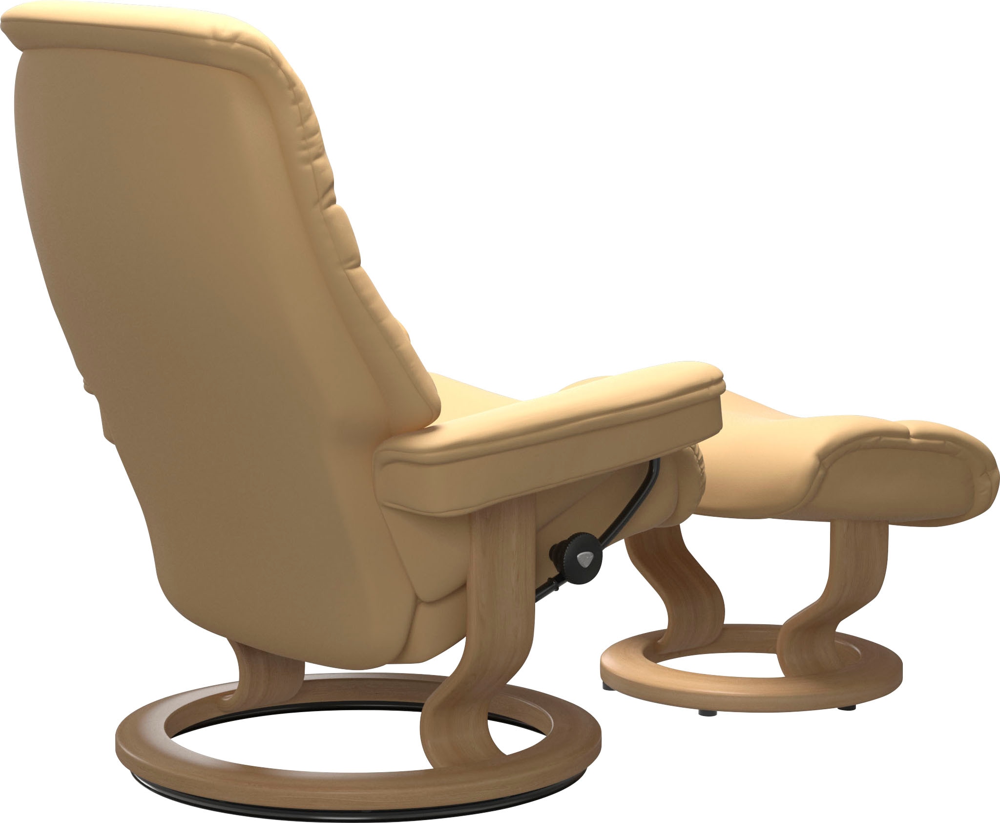 Stressless® Relaxsessel »Sunrise«, (Set, Relaxsessel mit Hocker), mit Classic Base, Größe S, Gestell Eiche