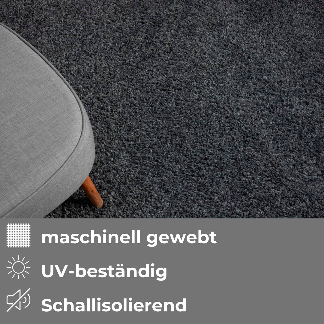 my home Hochflor-Teppich »Banji«, rechteckig, 37 mm Höhe, Uni Farben, weich und flauschig, auch als Läufer & in rund erhältlich