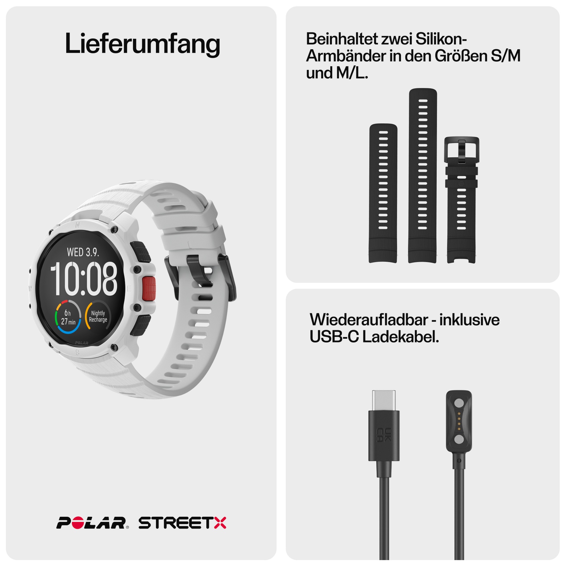 Polar Smartwatch »Street X«(/ 1,28 ″)