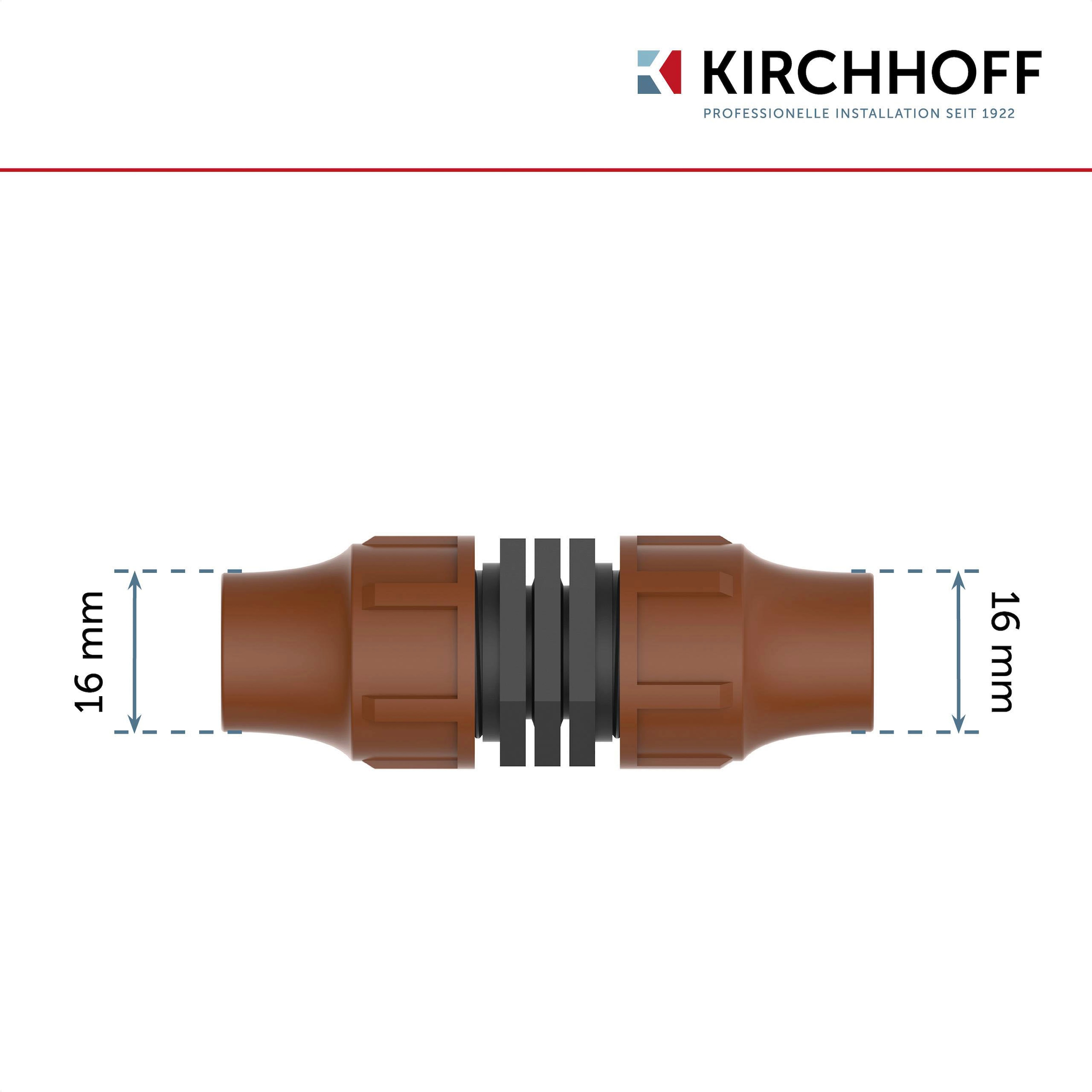 Kirchhoff Schlauchverbinder, für Tröpfchenbewässerung