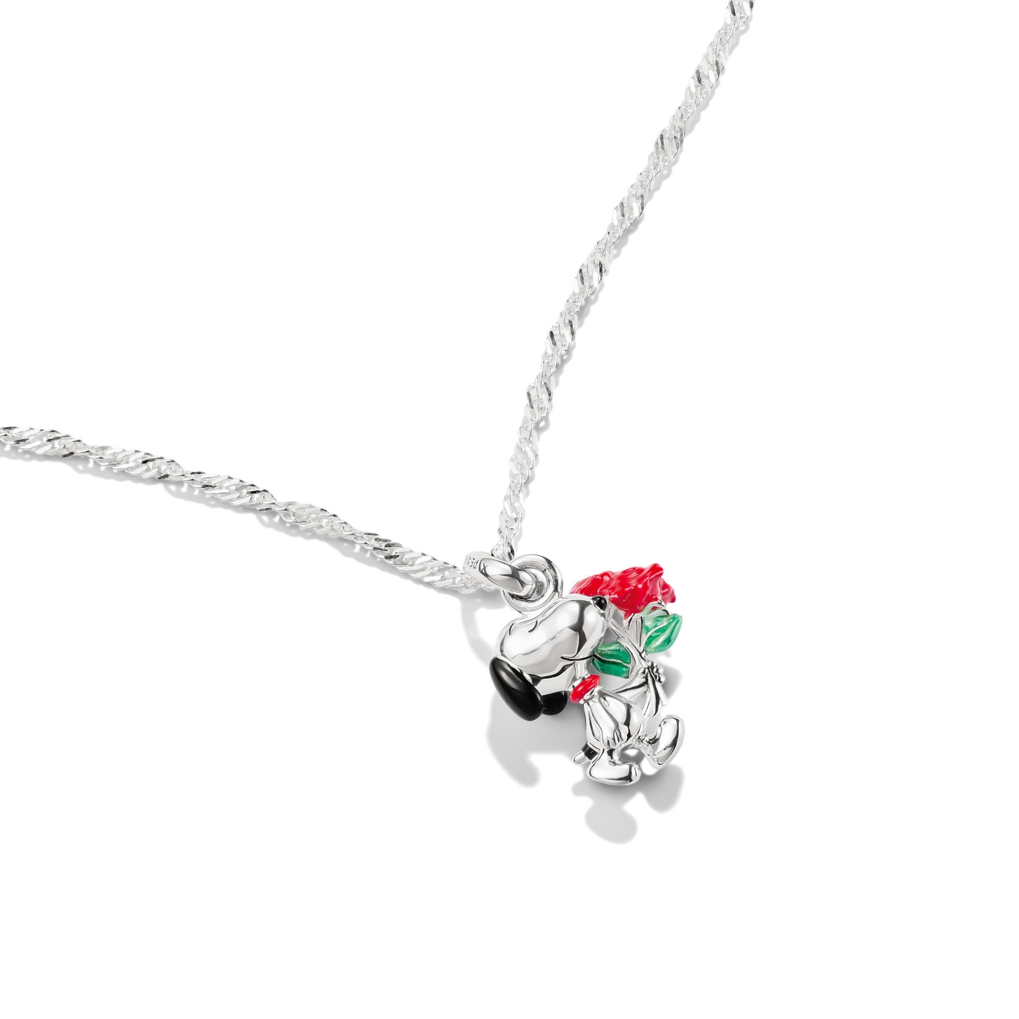 THOMAS SABO Kette mit Anhänger »THOMAS SABO x Peanuts Kette Snoopy mit Rosen«