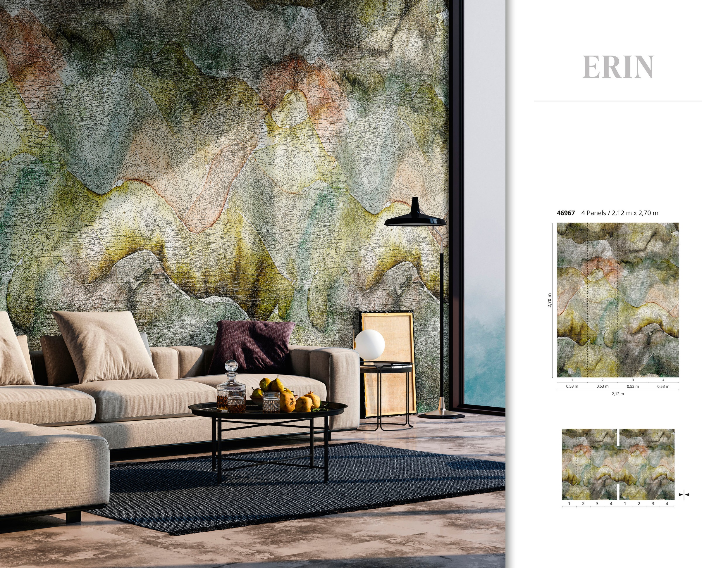 Marburg Fototapete »Erin«, matt, moderne Tapete für Wohnzimmer Schlafzimmer Küche