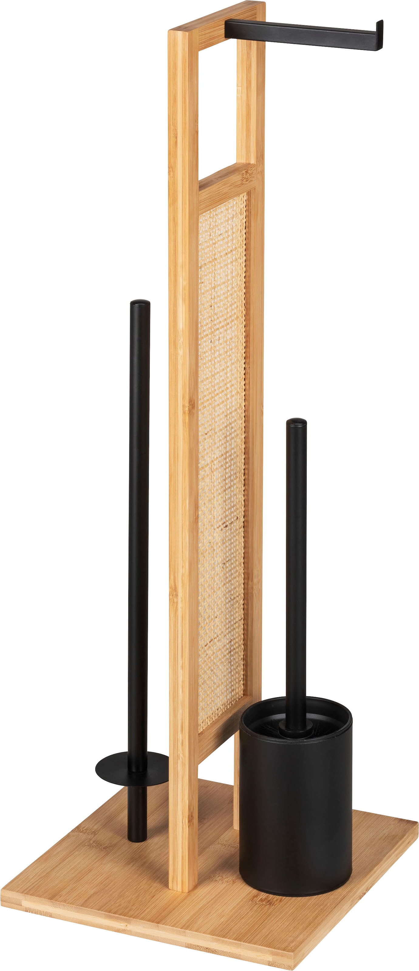 WENKO WC-Garnitur »Rivalta Allegre«, aus Bambus-Stahl-Edelstahl, aus Rattan und Bambus