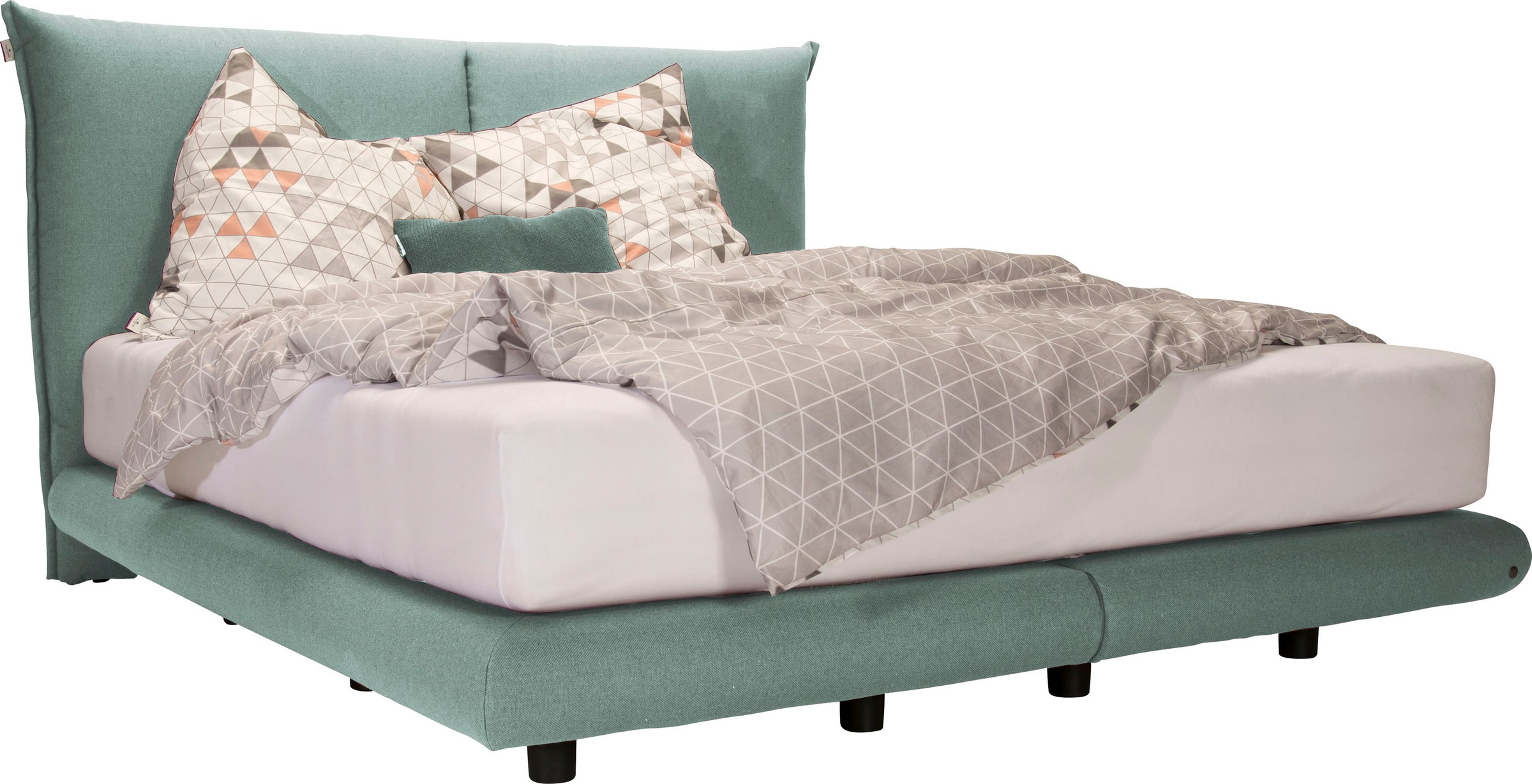 2. Bild von TOM TAILOR HOME Boxspringbett »SOHO PILLOW BOX«, in Schwebeoptik, Kopfteil in Kissenform, Höhe 120 cm