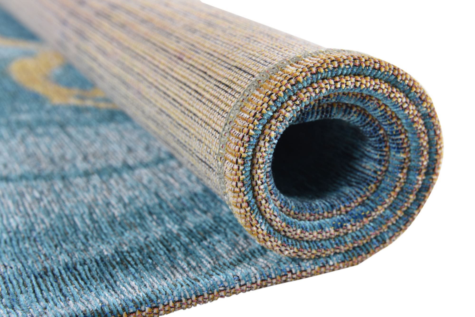 Gino Falcone Teppich »Cosima-110«, rechteckig, 3 mm Höhe, flachgeweber Jaquard-Teppich, mit Chenillegarn, modernes Design