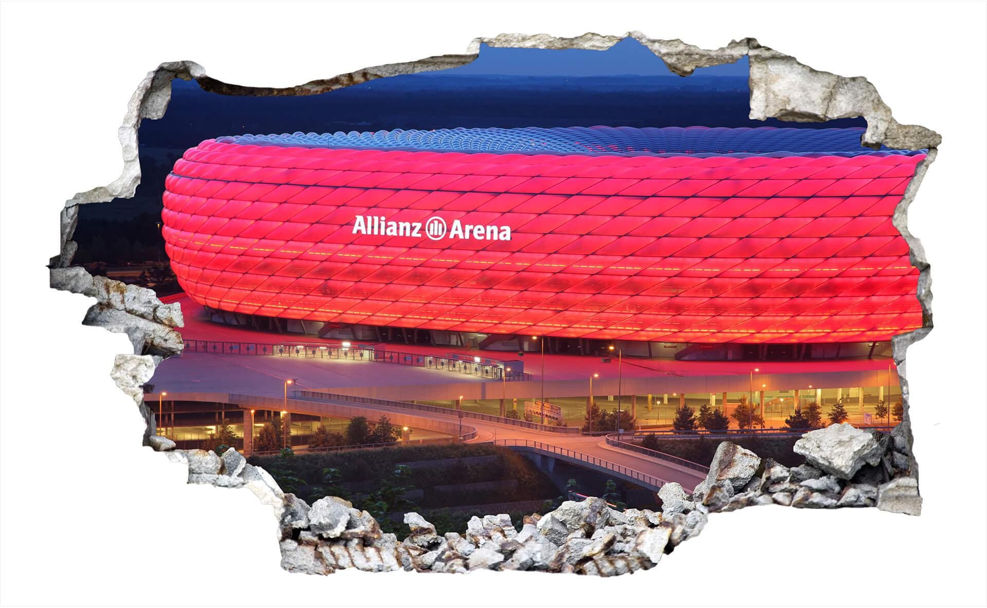 Wall-Art Wandtattoo »FC Bayern München Allianz Arena«, selbstklebend, entfe günstig online kaufen