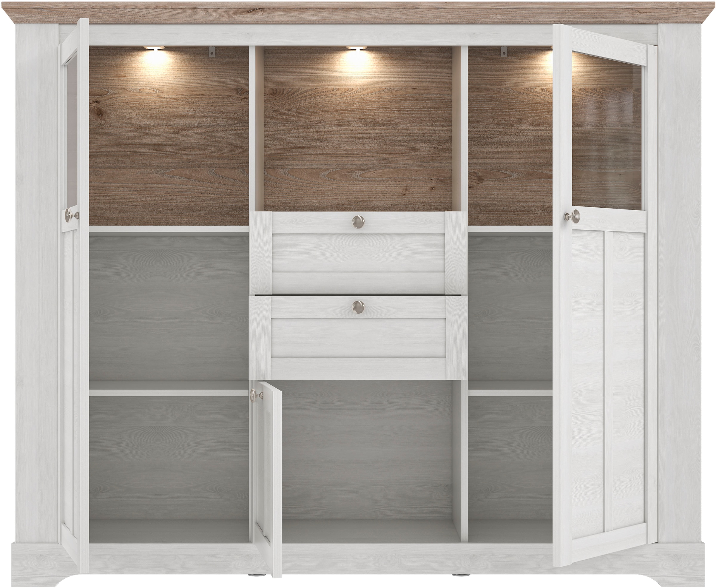FORTE Highboard »Iloppa«, Höhe ca. 136 cm
