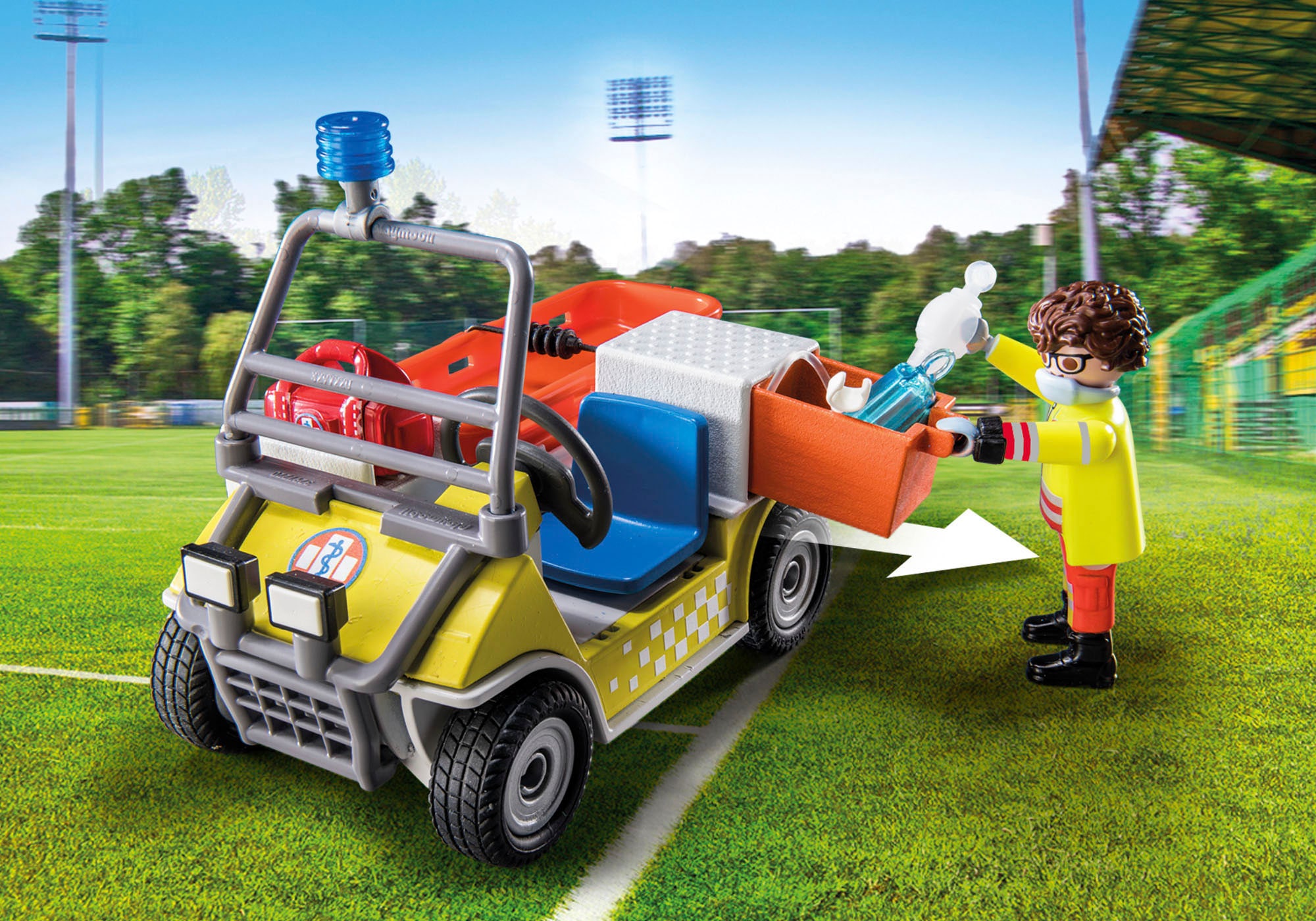 Playmobil® Konstruktions-Spielset »Rettungscaddy (71204), My City Life«, Made in Europe