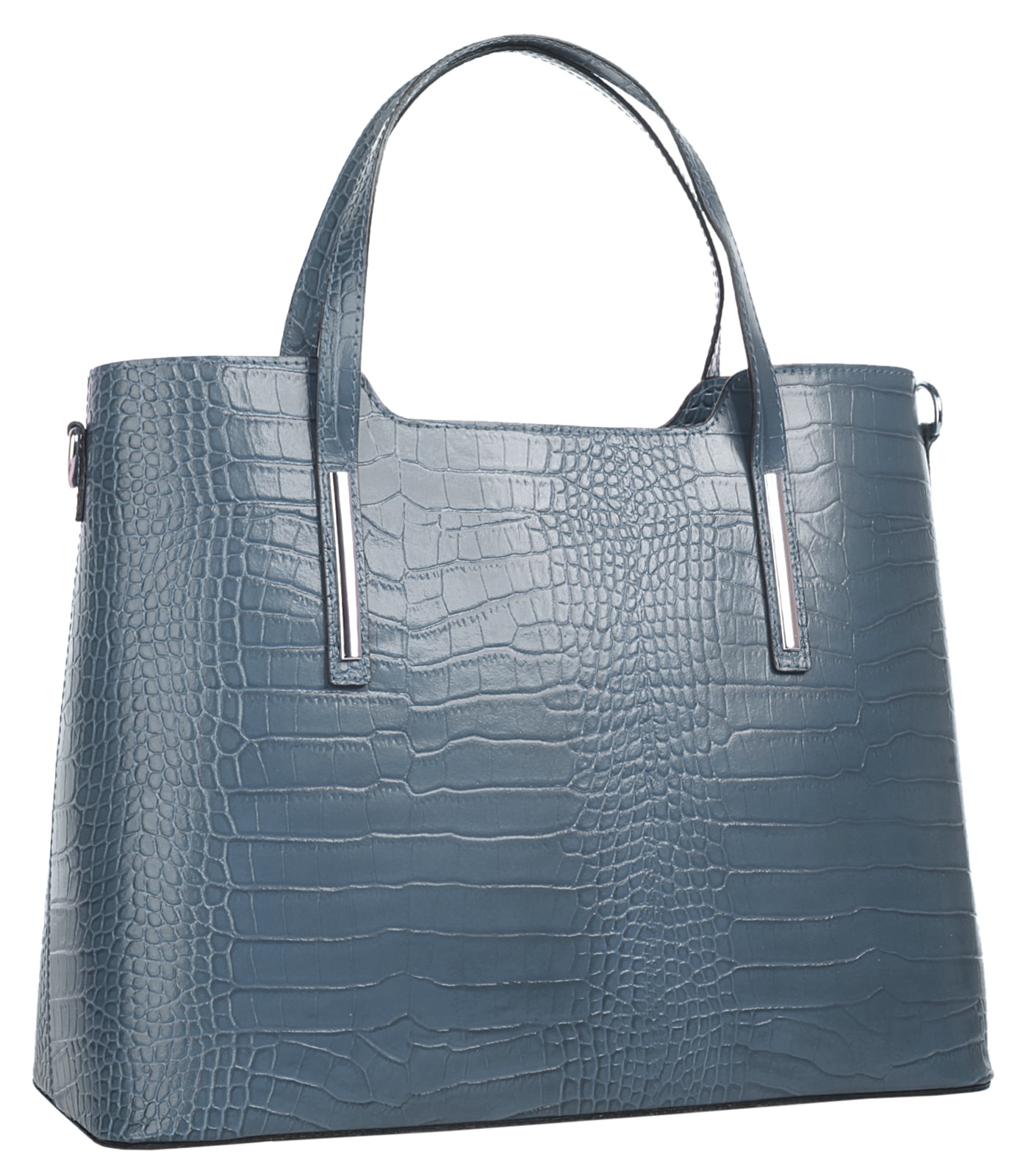 Cluty Henkeltasche, echt Leder, Made in Italy