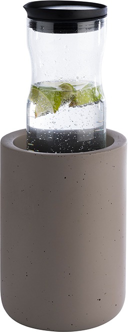 APS Wein- und Sektkühler »Element, Maße ca. Ø 12 cm, Höhe 19 cm, Innendurchmesser ca. 9,5 cm«, (1 tlg.), aus Naturstein, für Flaschen und Getränke, auch als Vase einsetzbar