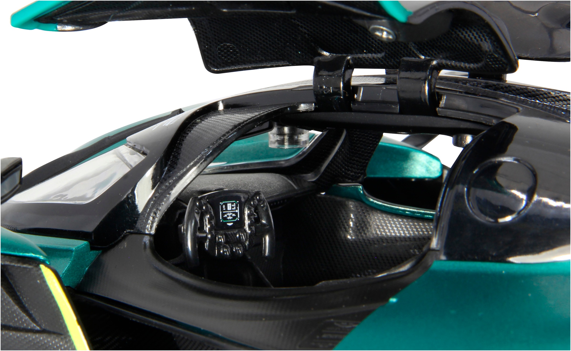 Jamara RC-Auto »Aston Martin Valkyrie AMR Pro, dunkelgrün, 2,4GHz, Tür manuell«, mit LED Beleuchtung