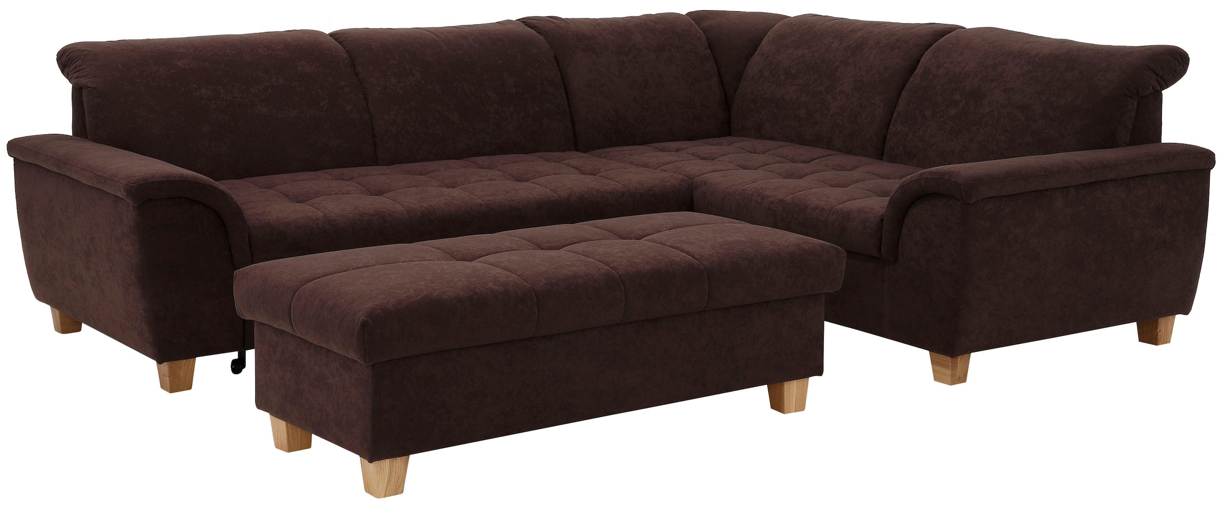 Home affaire Ecksofa »Lyla L-Form«, wahlweise mit Rückenfunktion und Bettfunktion
