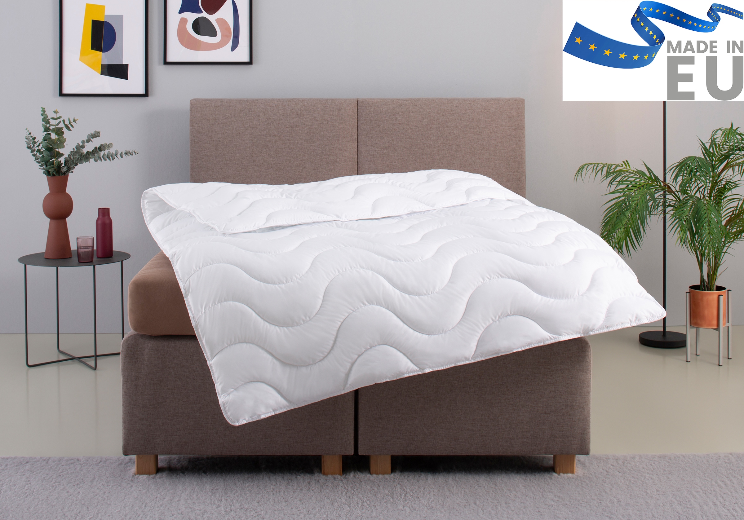 OTTO home Microfaserbettdecke »Mailo Bettdecke 135x200 cm, 155x220 cm« leicht Füllung Polyester 1 Stk. tlg. Sommer, Winter, Decke, kuschelweicher Microfaser-Feinbatist Bezug