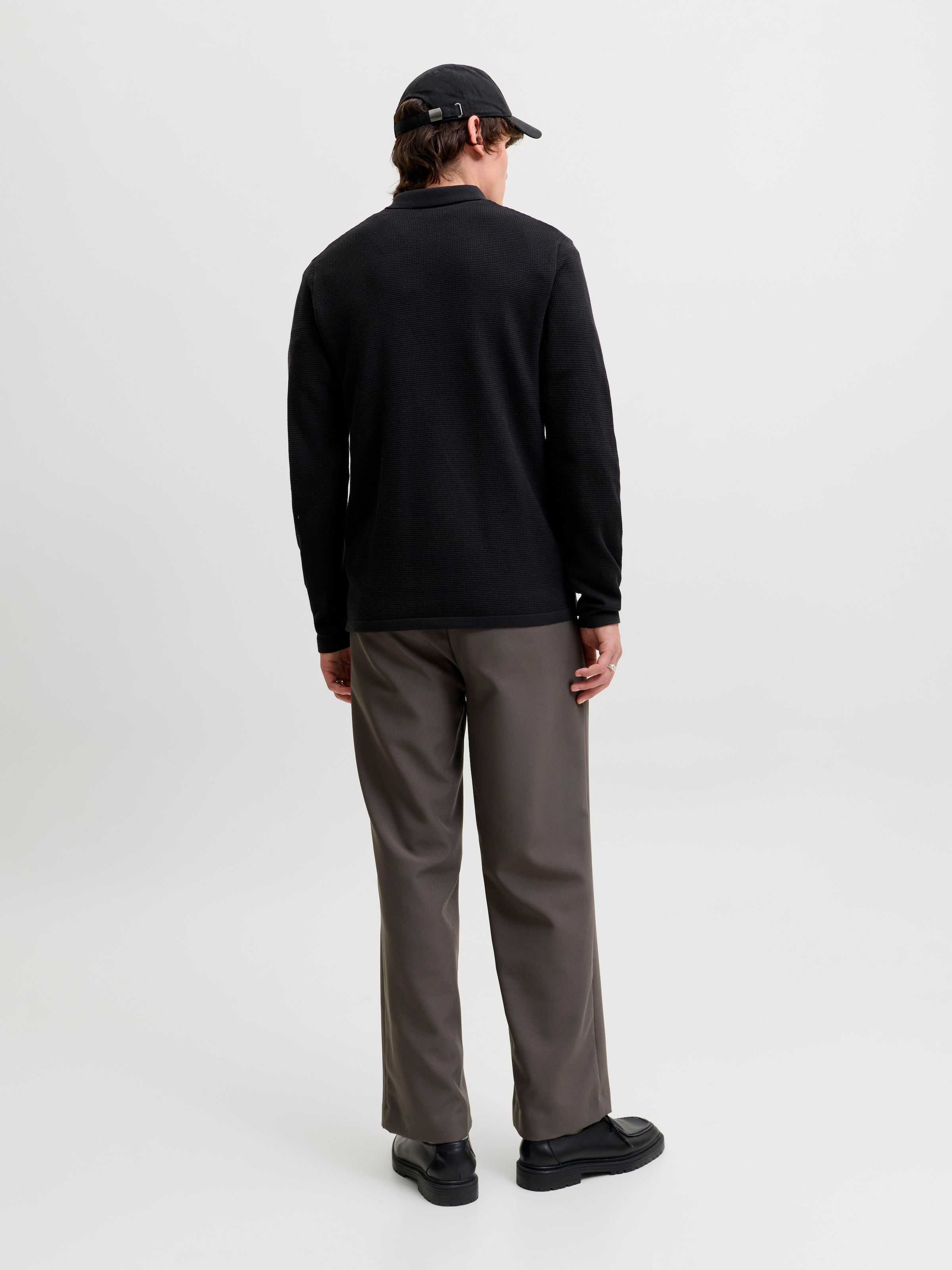 Jack & Jones Polokragenpullover »JJEAUSTIN KNIT LS POLO SN« Baumwollmischung, regular fit