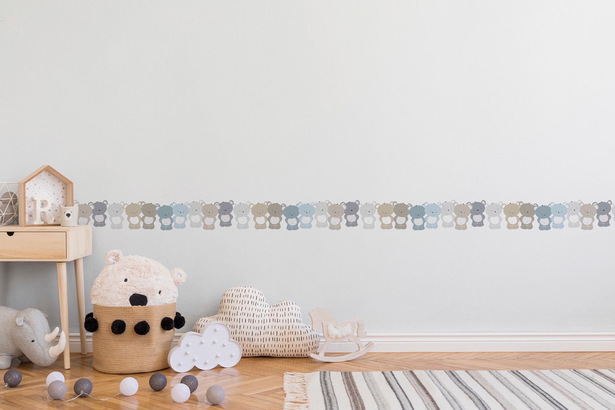 A.S. Création Bordüre »Cute Bears«, Motiv-abstrakt-naturalistisch, Tapete Kinder Borte Wohnzimmer Schlafzimmer Küche Design Kinderzimmer