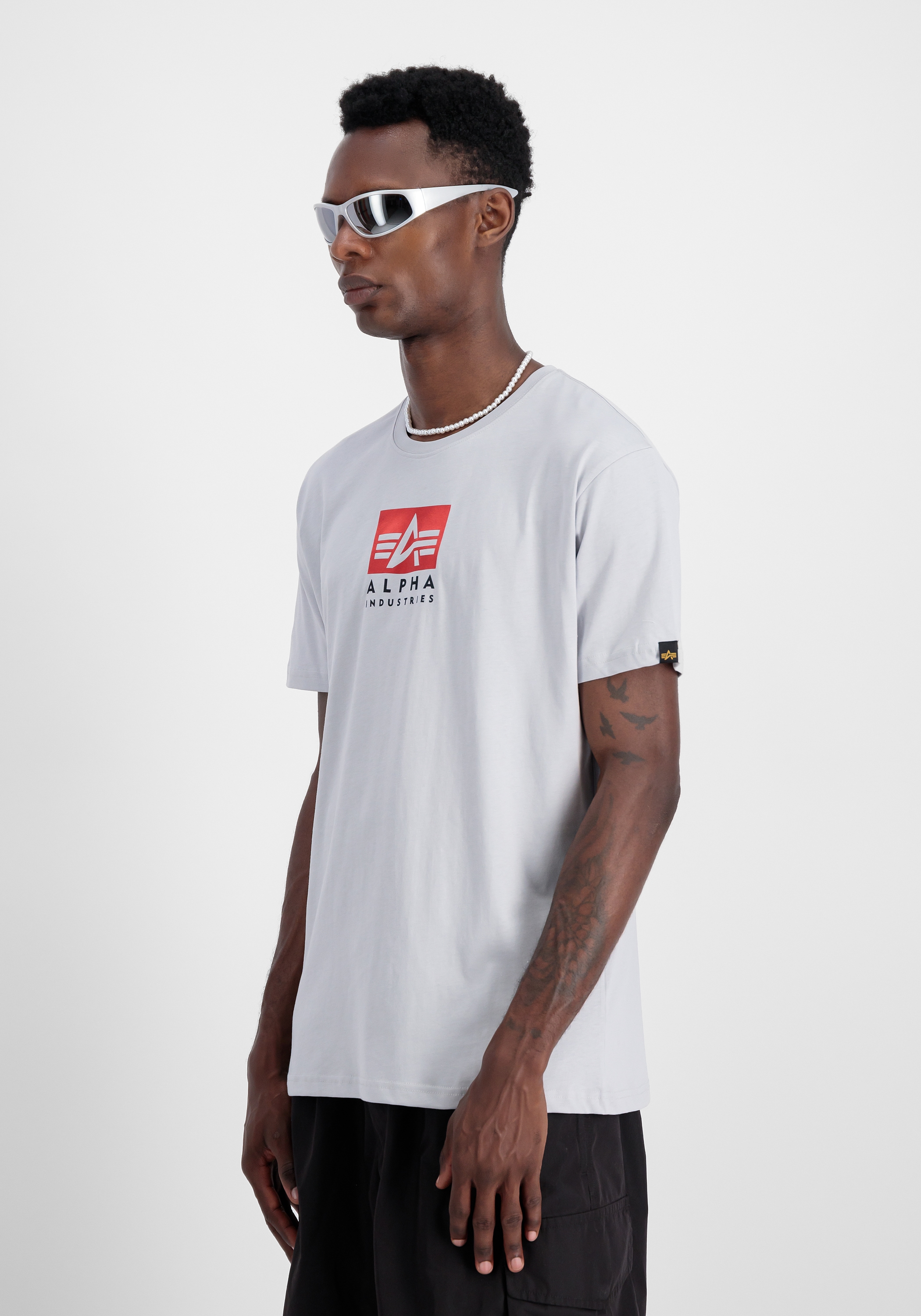 Alpha Industries T-Shirt »Alpha Industries Men - T-Shirts Satin Logo T«