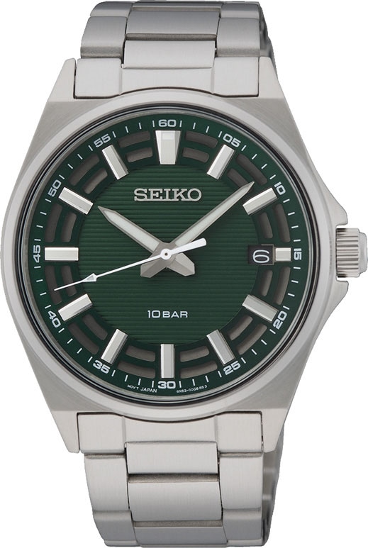 Seiko Quarzuhr, Armbanduhr, Herrenuhr, Damenuhr, Datum, Edelstahlarmband