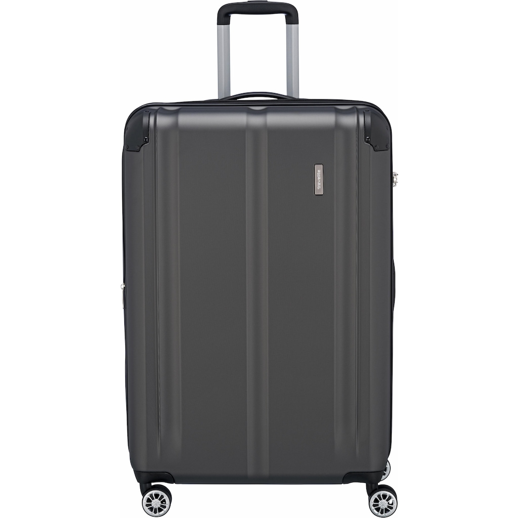 travelite Trolley »CITY 4w Trolley L«, 4 Rollen, Reisekoffer Koffer mittel groß Reisegepäck mit erweiterbarem Volumen