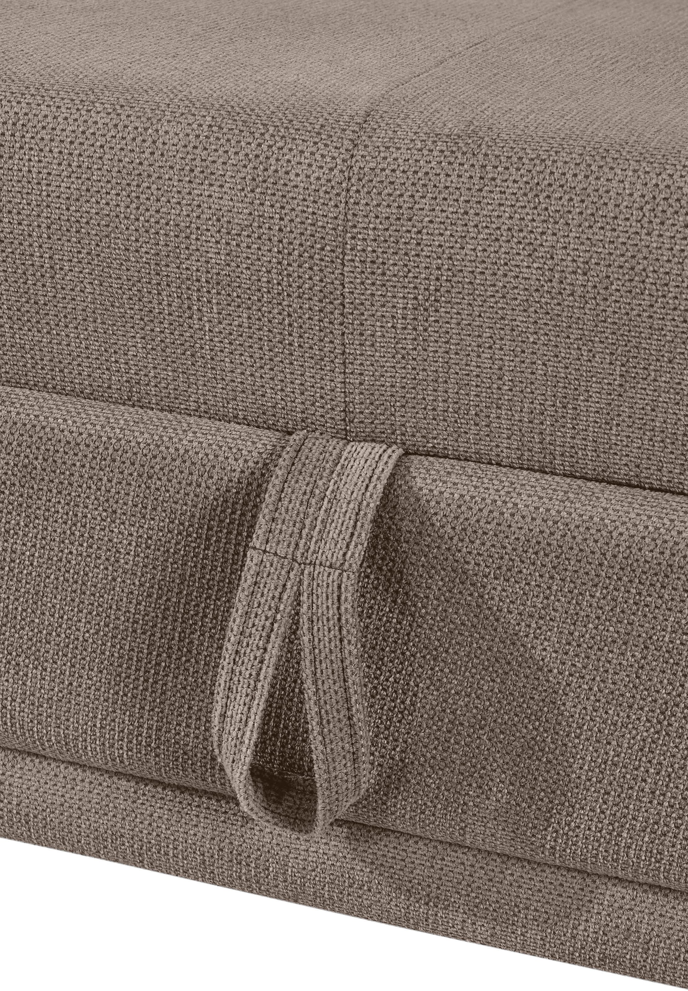 COTTA Ecksofa »Holiday L-Form mit Sitztiefen-, Armteil- und Kopfteilverstellung«, wahlweise mit Bettfunktion & Bettkasten