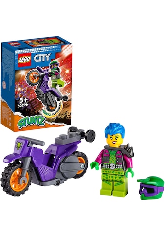 LEGO® Konstruktionsspielsteine »Wheelie-Stuntbike (60296), LEGO® City Stuntz«, (14 St.) kaufen