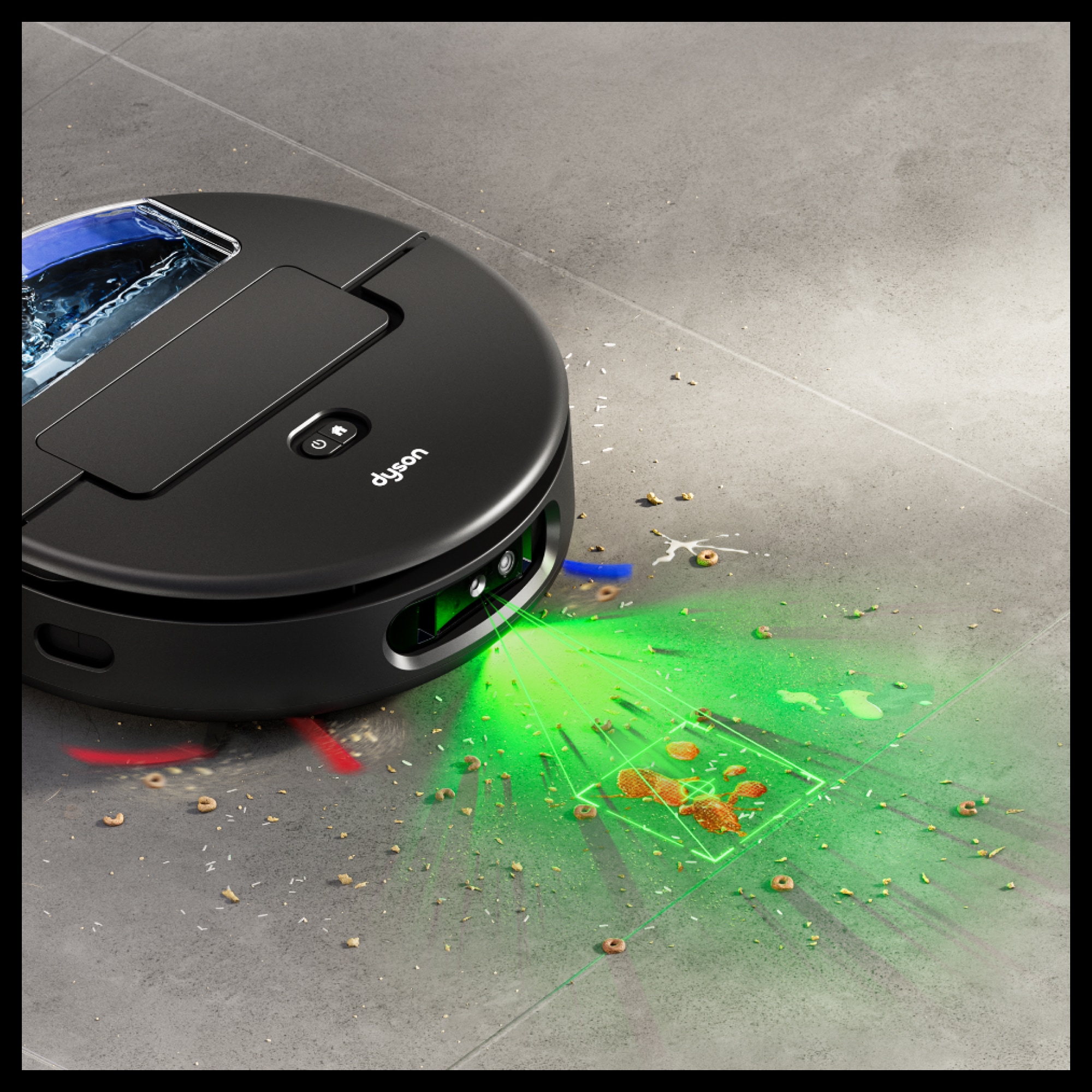 DYSON Saugroboter »mit Wischfunktion spot+scrub Ai« Beseitigt versteckte Flecken mithilfe fortschrittlicher KI