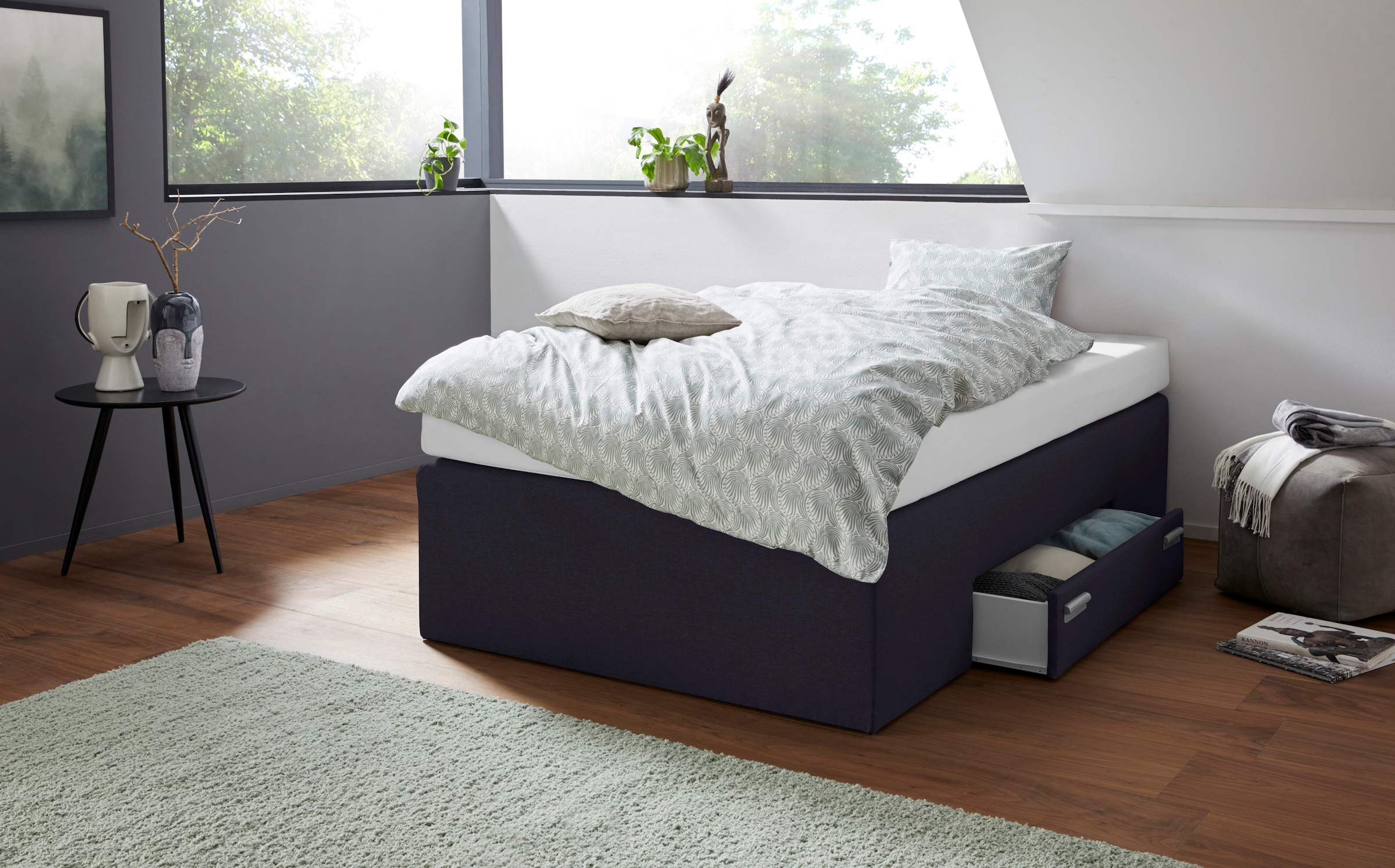 Westfalia Schlafkomfort Boxspringbett mit integrierter Schublade, frei im R günstig online kaufen