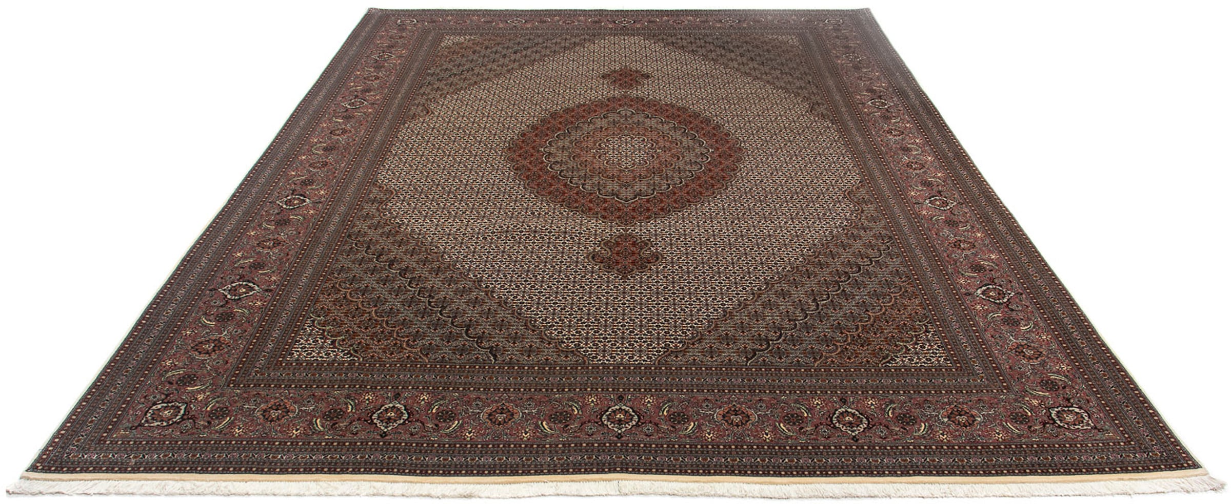morgenland Orientteppich »Perser - Täbriz - 350 x 250 cm - dunkelbraun«, re günstig online kaufen