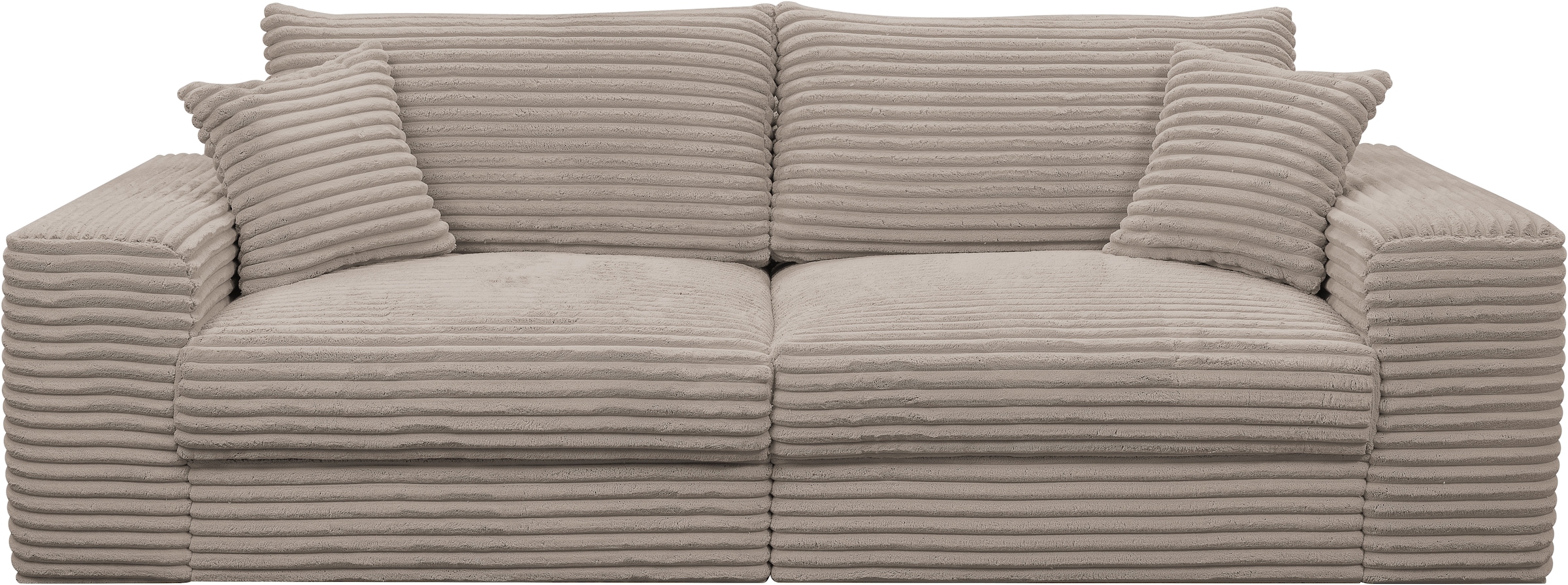 WERK2 Big-Sofa »Rozzana mit viel Platz und aktuellen Bezugsvarianten«, mit losen Rückenkissen