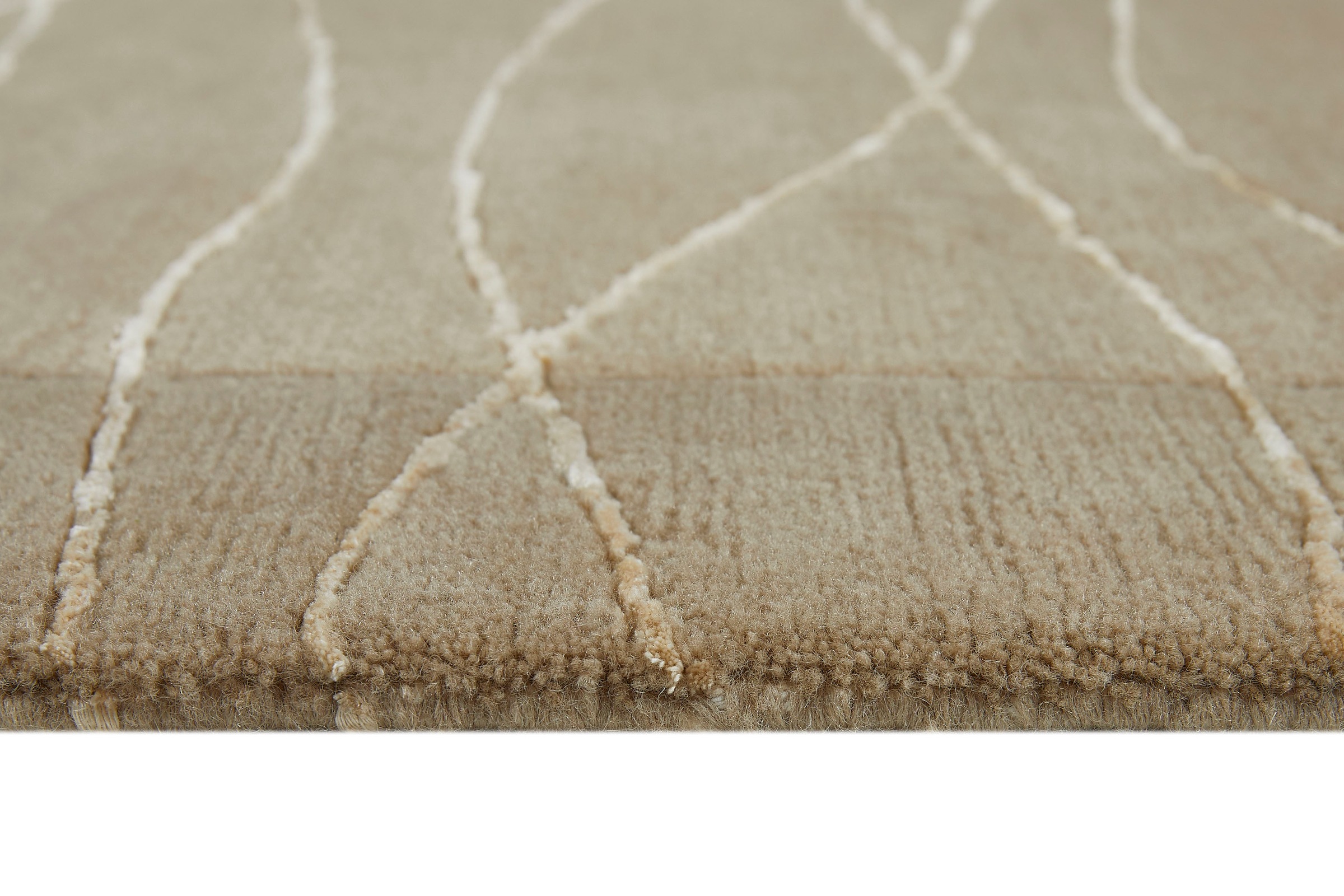 LUXOR living Wollteppich »Lineo«, rechteckig, 14 mm Höhe, Nepalteppich, reine Wolle, handgeknüpft, mit Bordüre