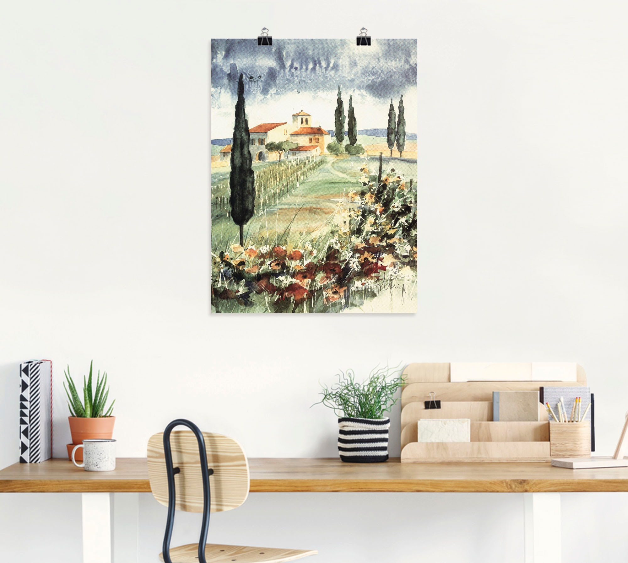 Artland Wandbild »Toskana I«, Europa, (1 St.), als Leinwandbild, Poster in verschied. Größen