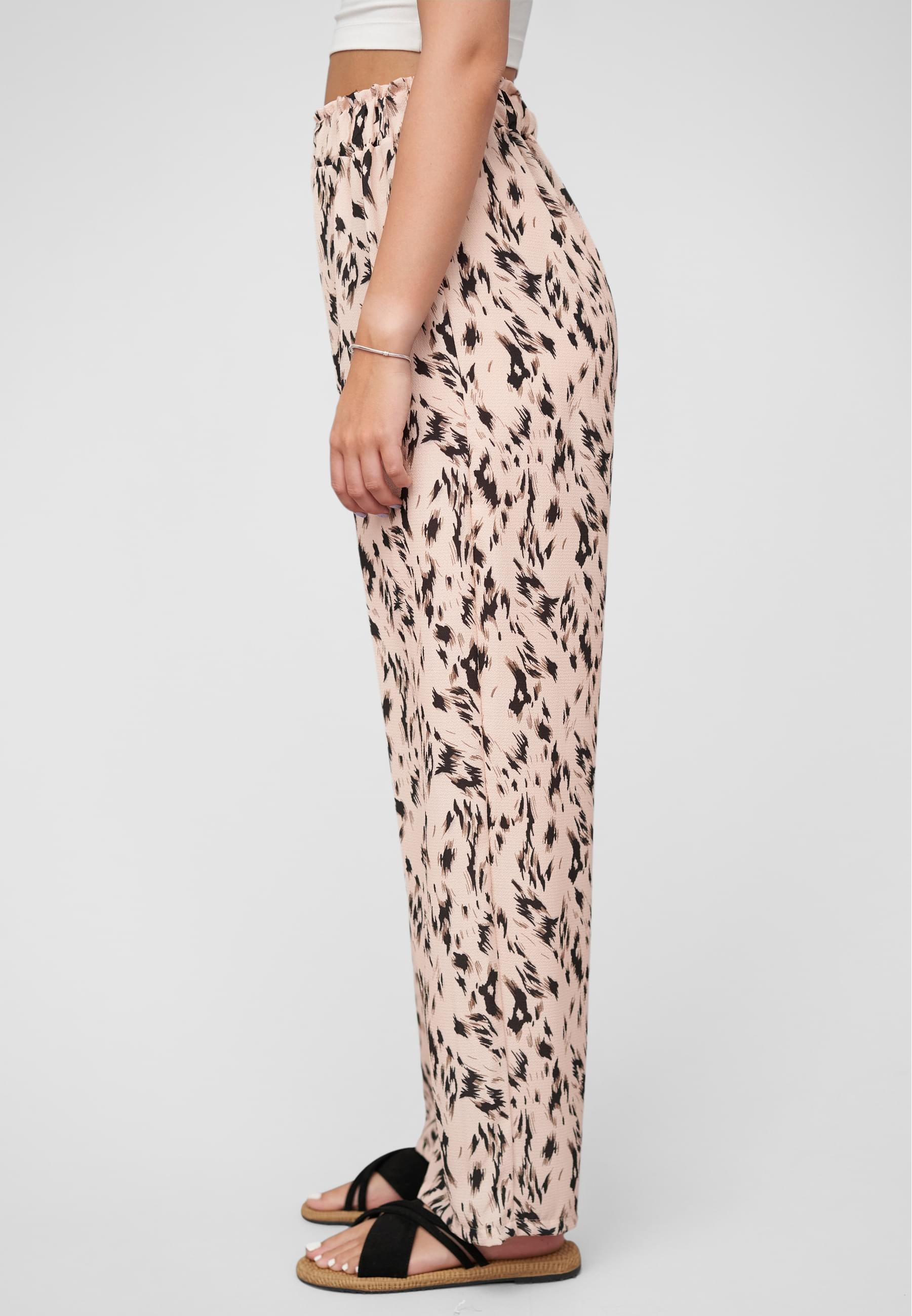 CLOUD 5IVE Stoffhose »CLOUD 5IVE Summer Crepe-Pants with animal print«