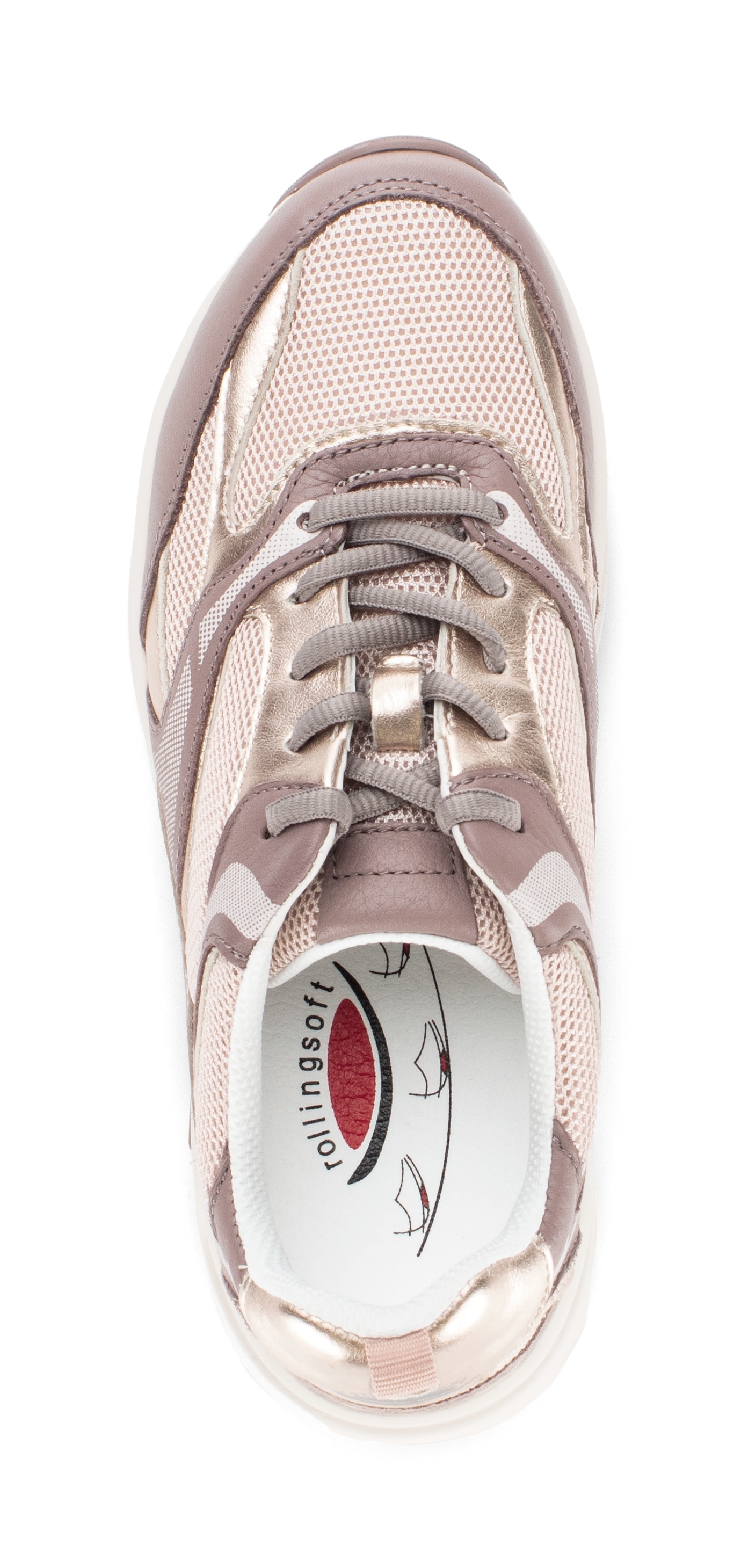 rollingsoft Keilsneaker  , Freizeitschuh, Halbschuh, Schnürschuh mit rollingsoft-Laufsohle