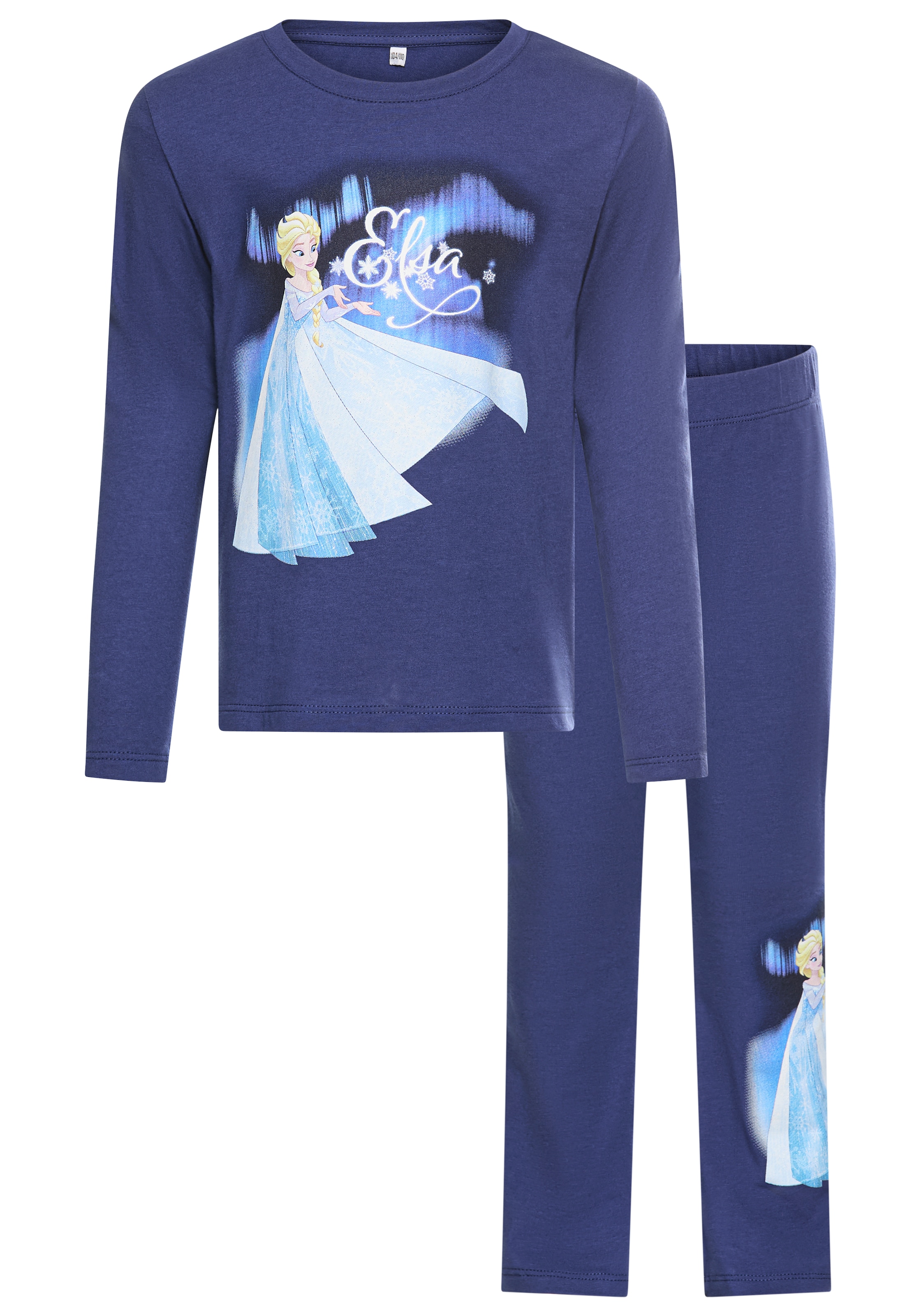 KIDSWORLD Langarmshirt & Leggings »Disney SET Frozen: ELSA« Set, 2 Stk. tlg. Disney ELSA Drucke