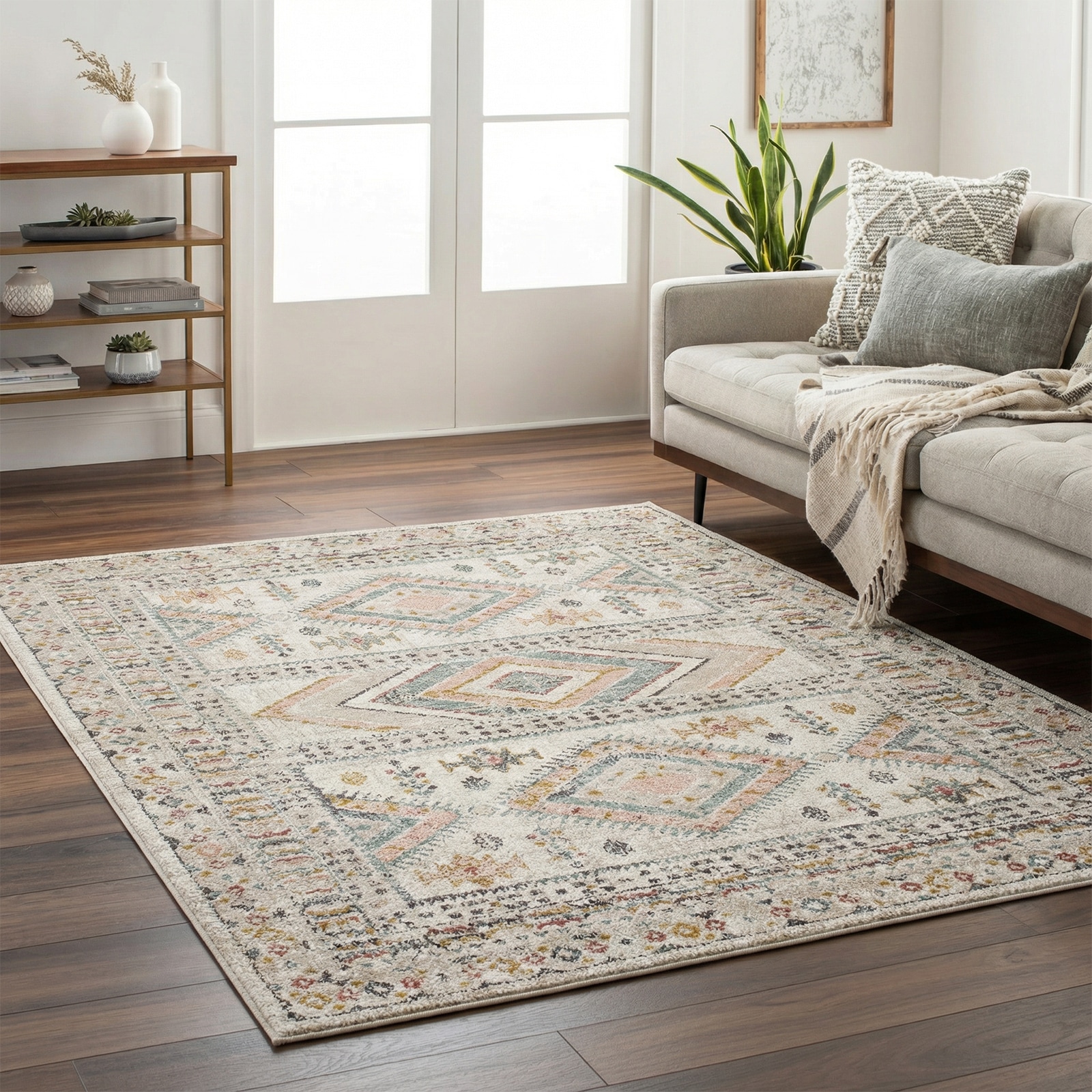 Livabliss Teppich »JAIPUR« rechteckig 13 mm Höhe Orient-Optik, Vintage Design, Boho Stil, Kurzflor, Wohnzimmer
