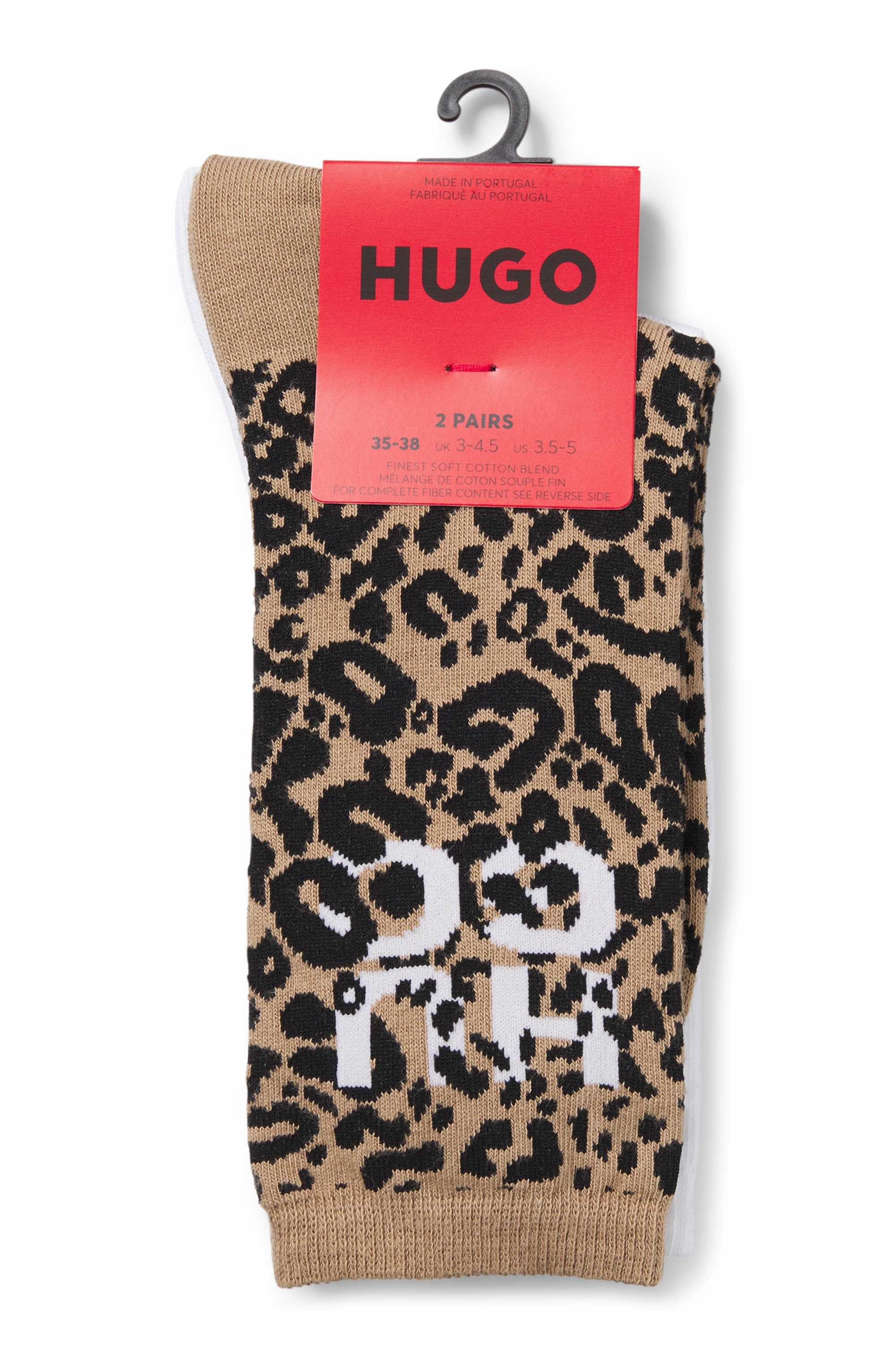 HUGO Underwear Socken »LEO LOGO«, (Packung, 2 Paar), mit HUGO-Schriftzug