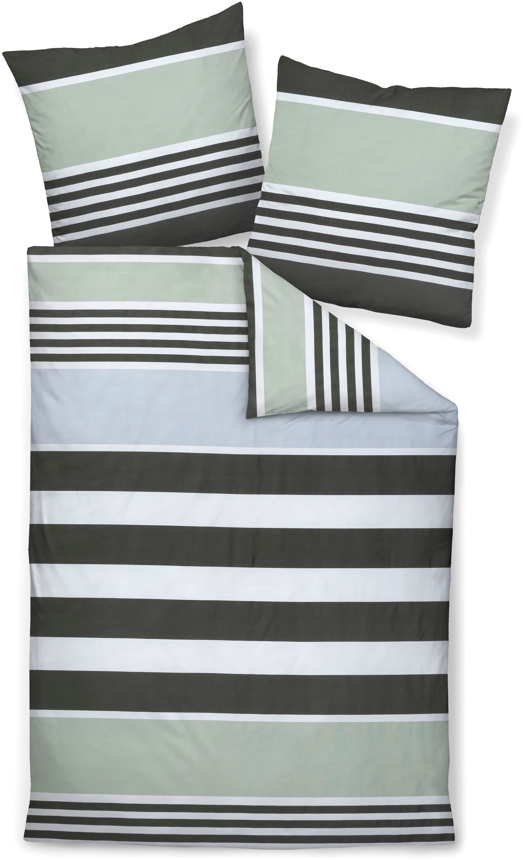 Janine Bettwäsche »Mako-Satin87108 07«, mit Reissverschluss günstig online kaufen