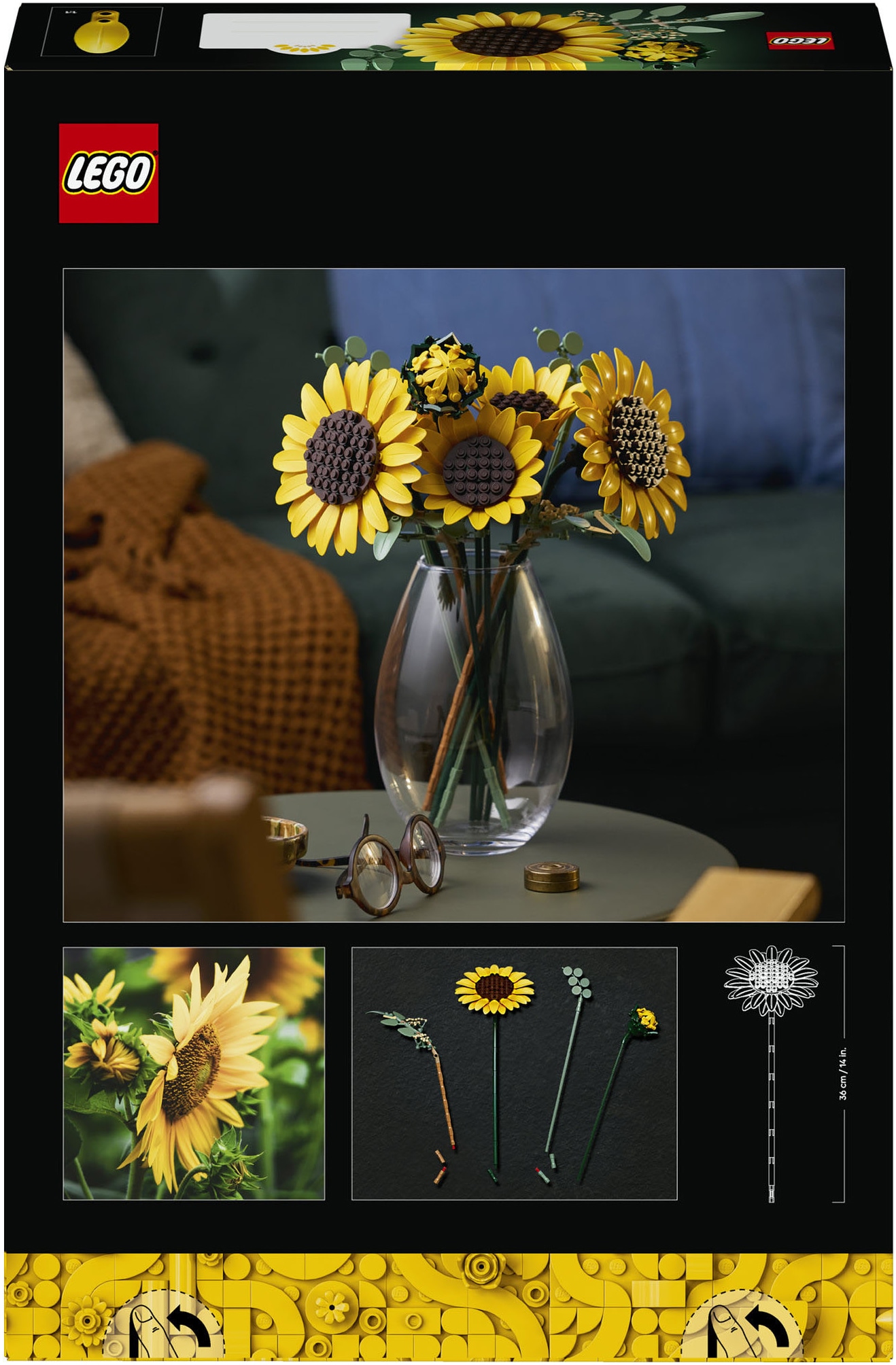 LEGO® Konstruktionsspielsteine »Sonnenblumen (11502), LEGO Botanicals«