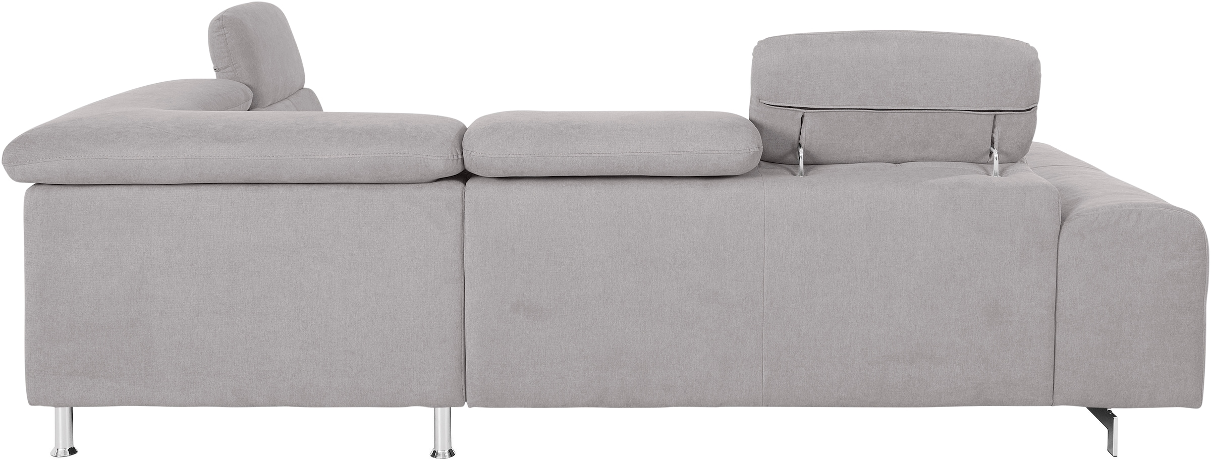 COTTA Ecksofa »Chef L-Form«, mit Kopfteilverstellung, edle Metallkufen, wahlweise mit Bettfunktion