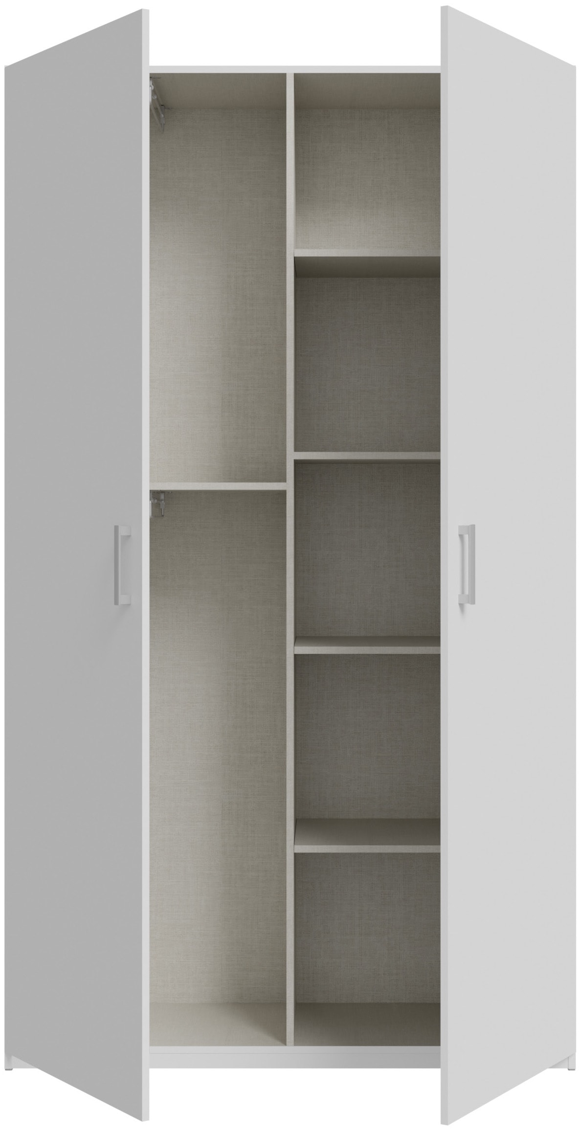 FORTE Drehtürenschrank B/H/T 119,5/210,5/42cm, stehende Montage