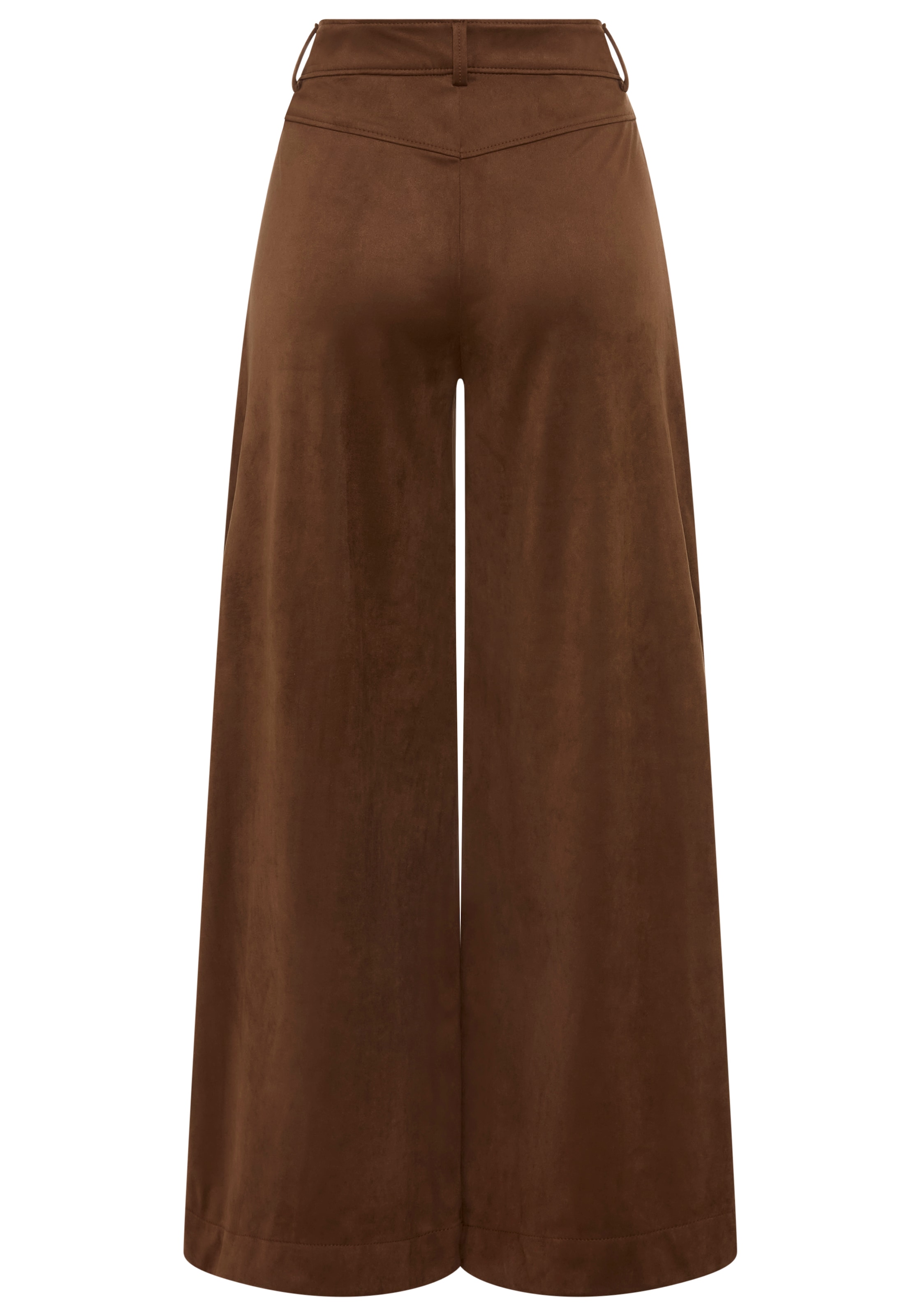 BOSS ORANGE Palazzohose »Takora Premium Damenmode«  in Veloursleder-Optik