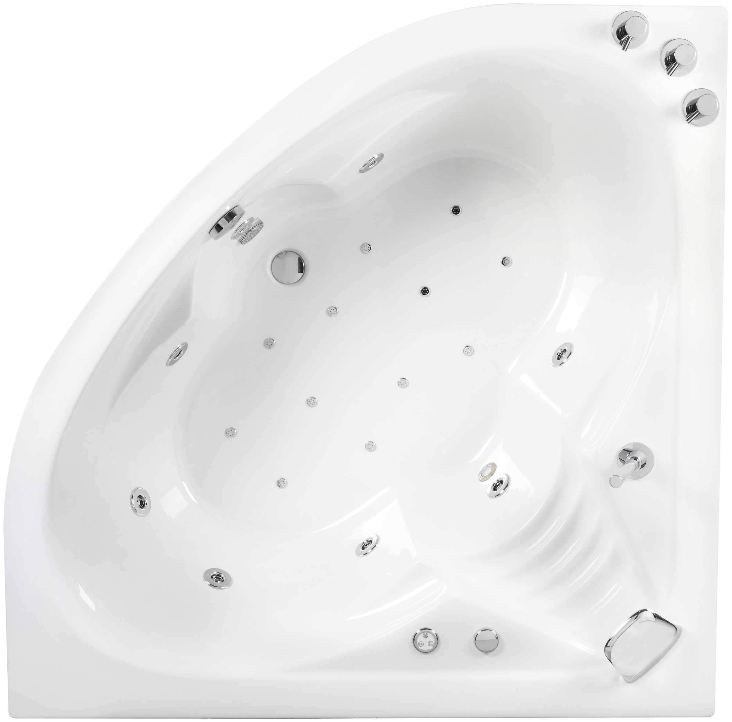 OTTOFOND Whirlpool-Badewanne »St. Lucia«, (Komplett-Set, 1 tlg.), mit Farbl günstig online kaufen