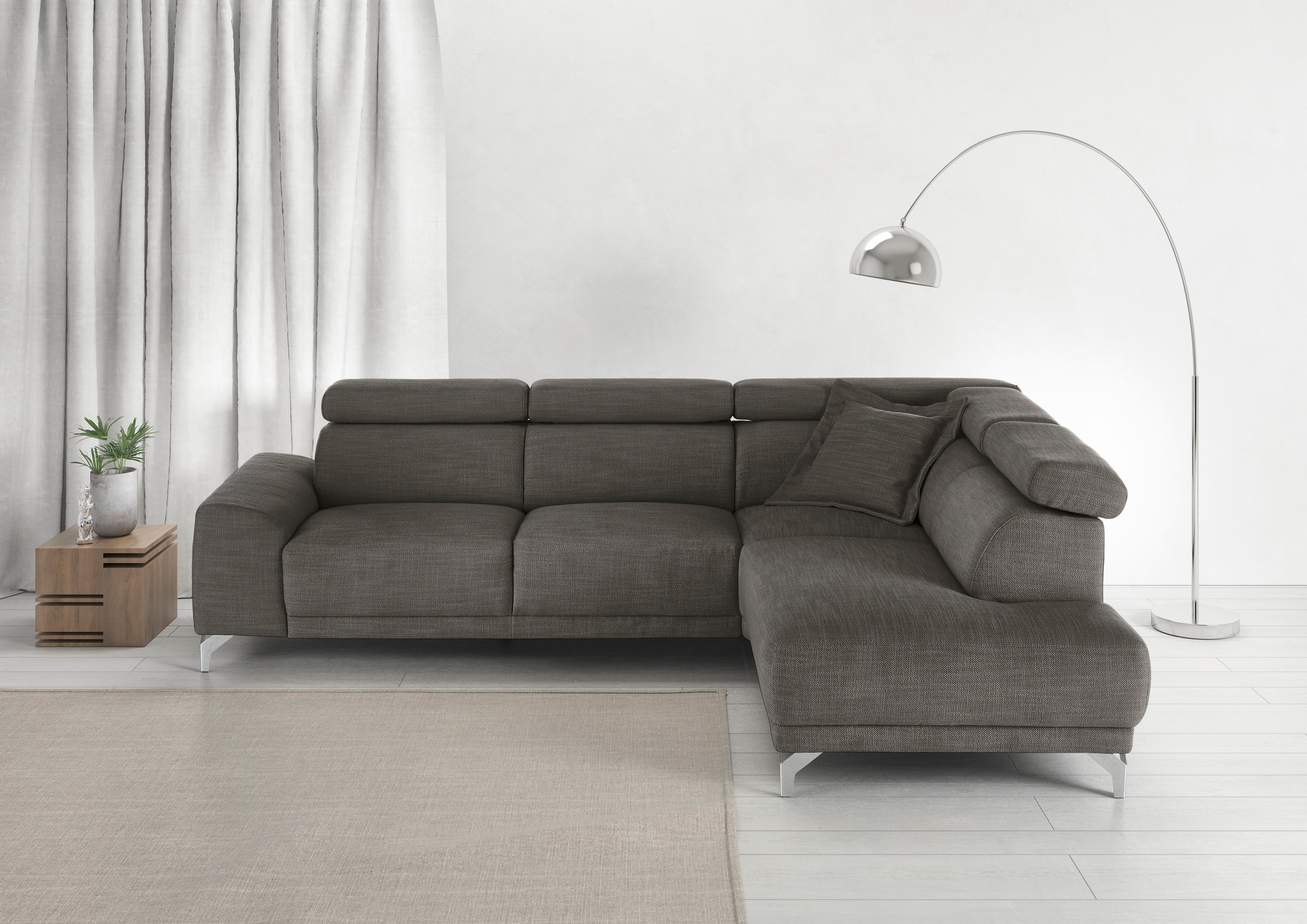 3C Candy Ecksofa »Greve Sofa immer mit manuelle Kopfteilverstellungen, mode günstig online kaufen