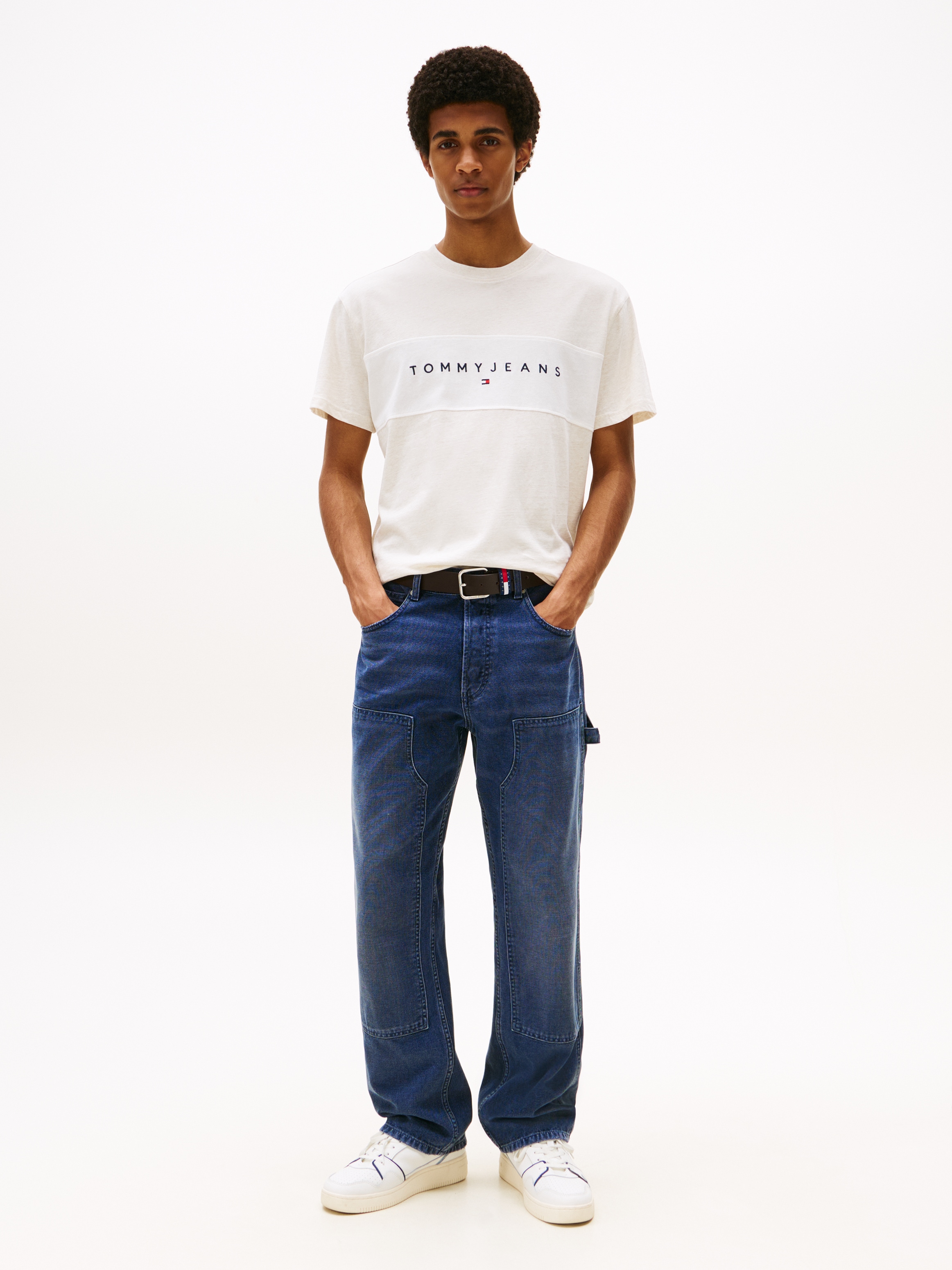 Tommy Jeans T-Shirt »TJM REG CBLK LINEAR LOGO TEE«