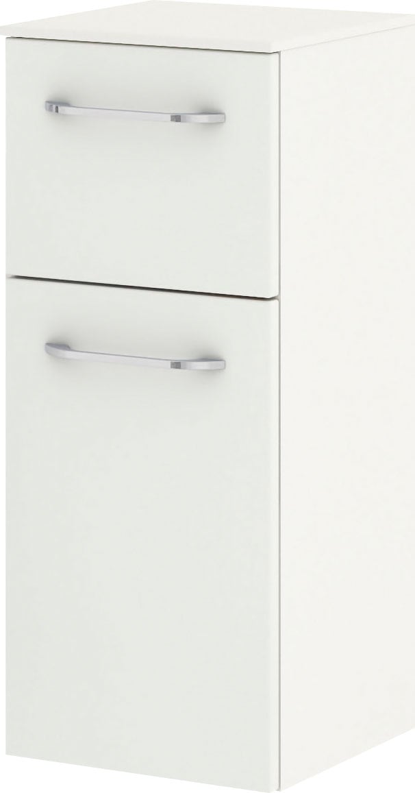 Saphir Badmöbel-Set »Balto Sprint 3-teilig, Mineralmarmor-Waschtisch mit LED-Spiegelschrank«, (4 St.), Badezimmer Set mit Unterschrank inkl Türdämpfer, 3 Türen, 2 Schubladen