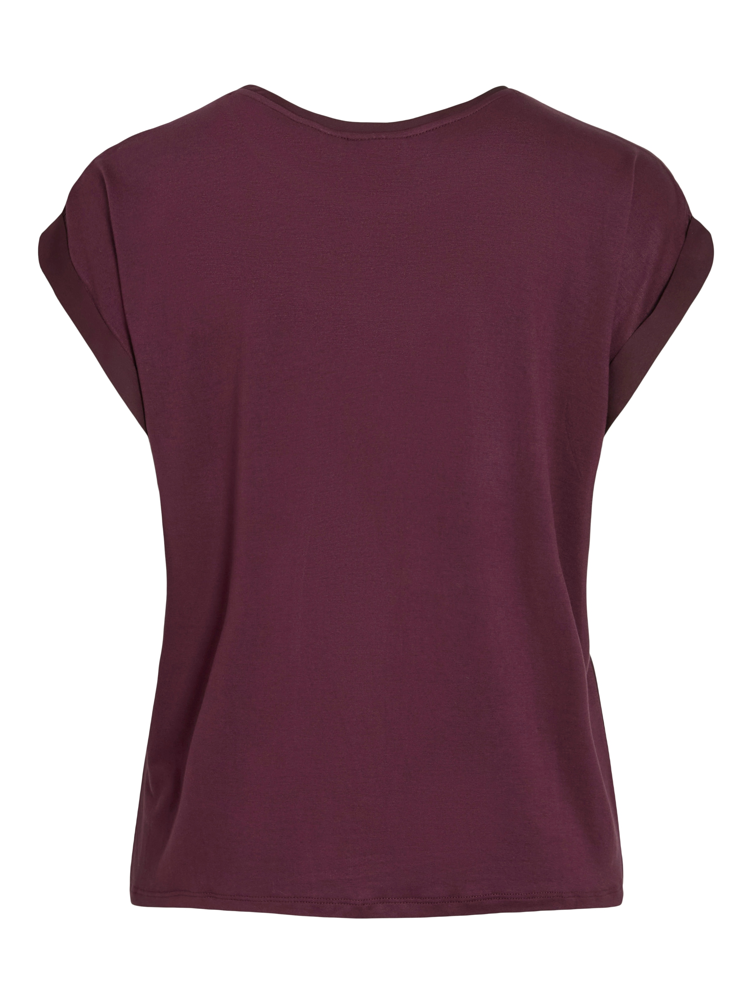 Vila Kurzarmshirt »VIELLETTE S/S SATIN TOP - NOOS«, Satin Optik