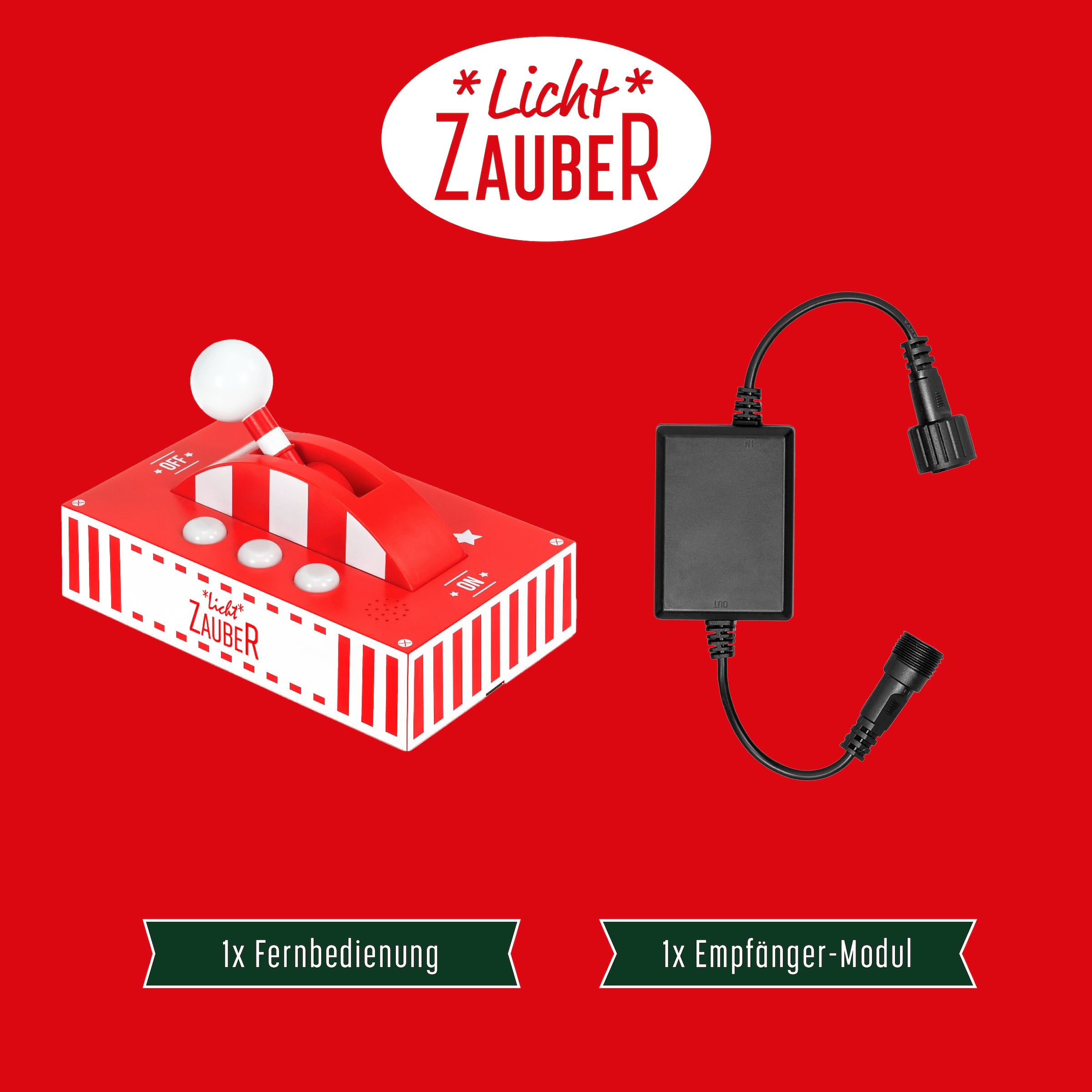 BONETTI Schalter »LichtZauber, magischer Schalter« 1 Stk. tlg. Fernbedienung für Lichterketten