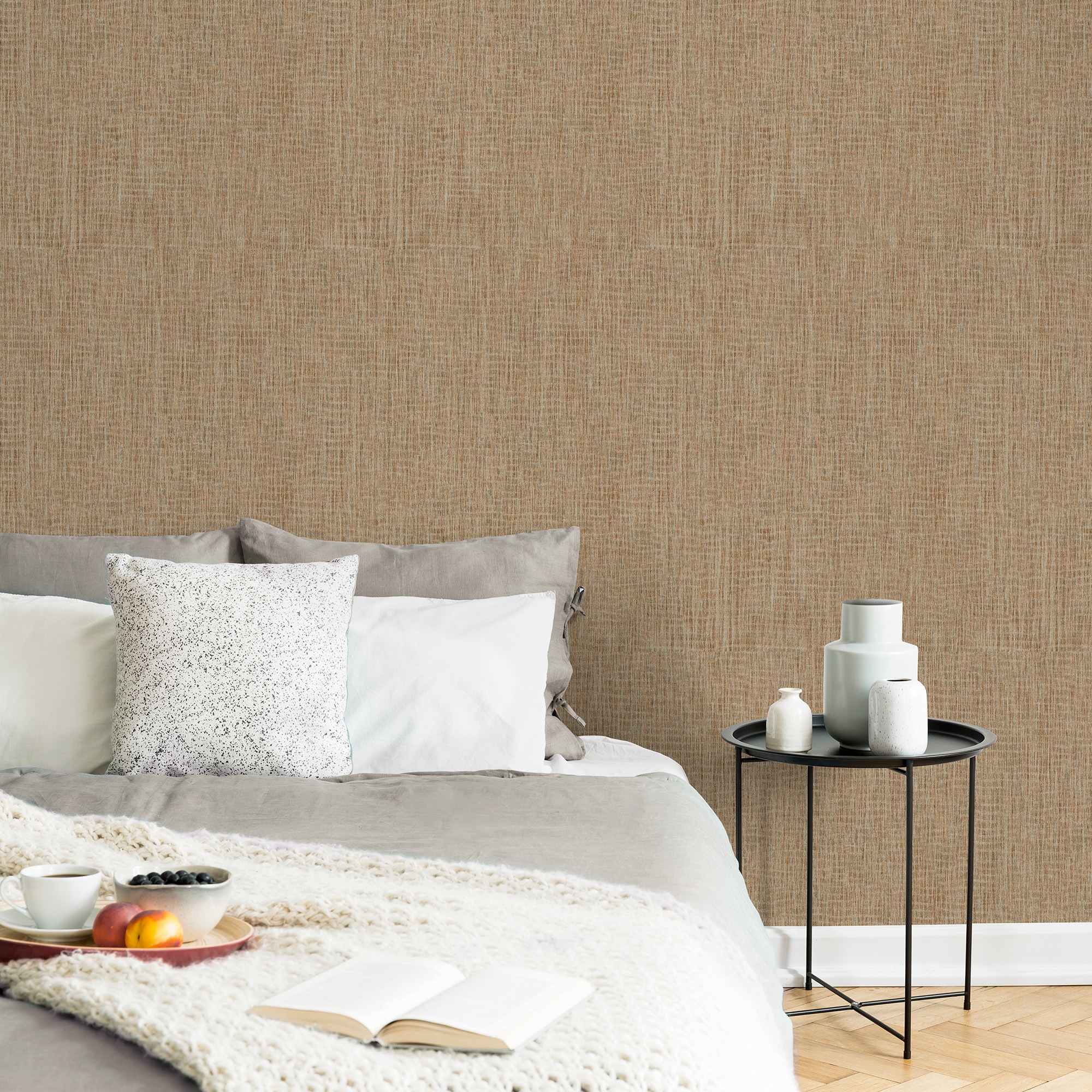 Superfresco Easy Vliestapete »Canvas Warm« Leinenoptik geprägt 10mx52cm (ca günstig online kaufen