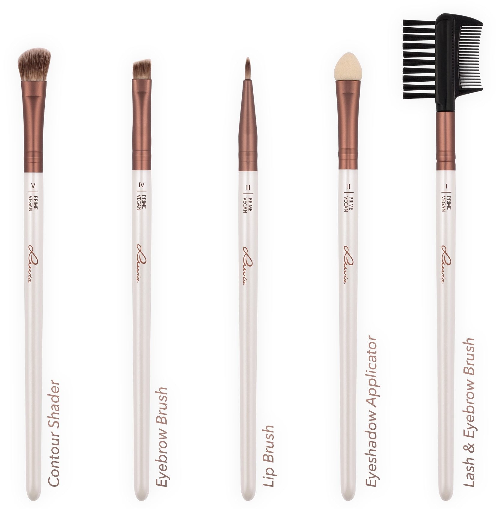 Vegan«, Luvia inkl. jetzt Cosmetics bestellen tlg., vegan »Prime Kosmetikpinsel-Set Pinselhalter), (15