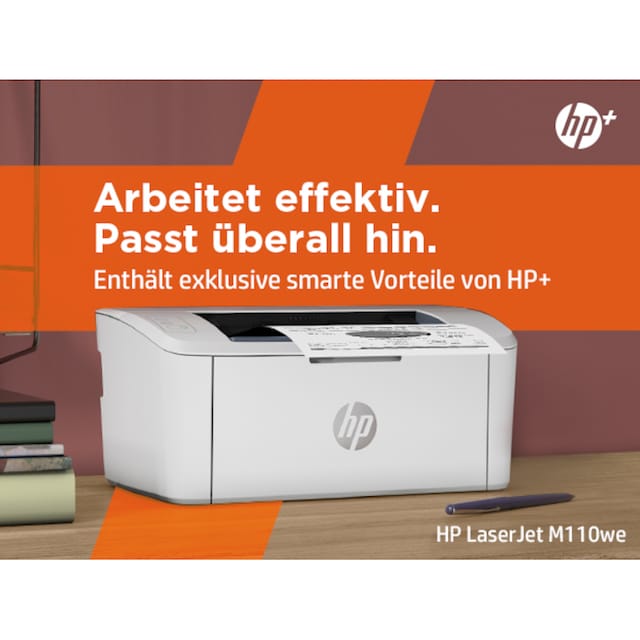 HP Laserdrucker »LaserJetM110we, Schwarzweiß, Wireless«, HP+ Instant Ink  kompatibel auf Rechnung bestellen