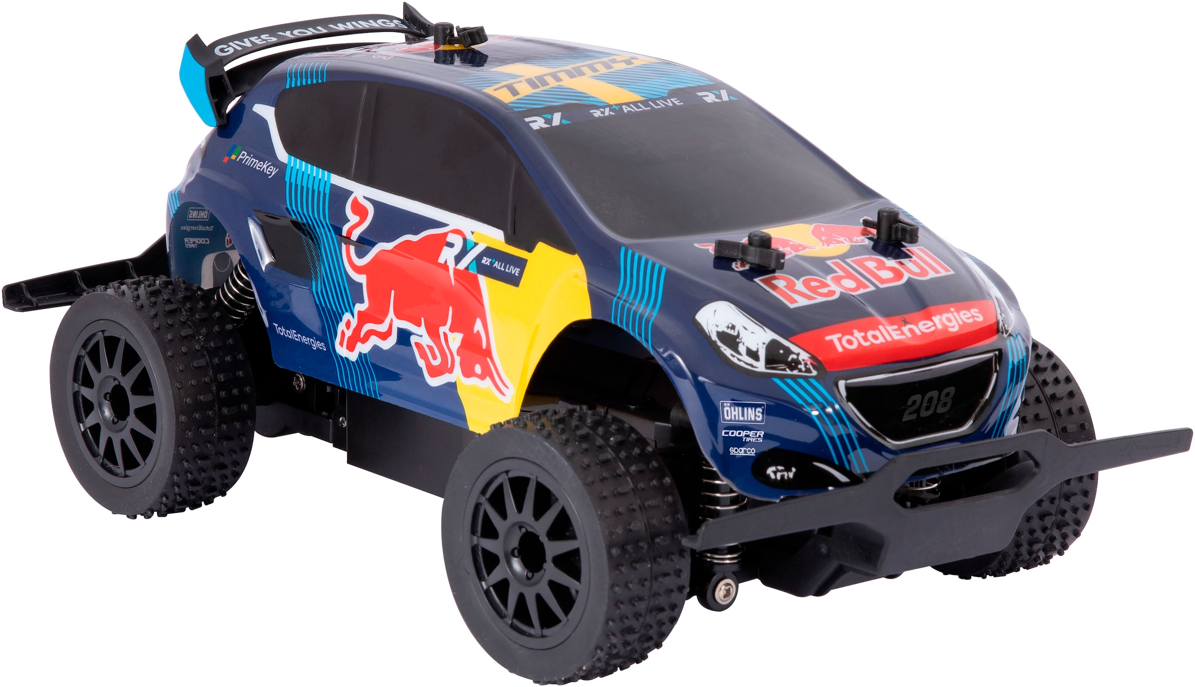 Carrera® RC-Auto »Carrera® RC, Red Bull Peugeot WRX 208«, Rallycross, Hansen D/P, 2,4 GHz